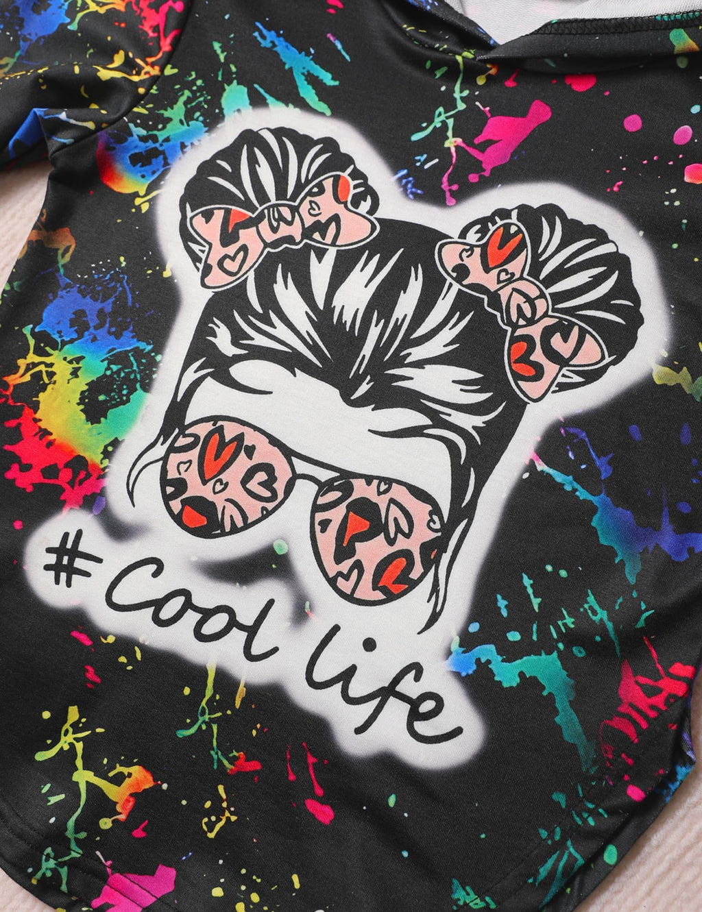 Girls Clothes Tie Dye Long Sleeve Hoodie Sweatshirt and Pants Sets Cute Girl Outfits Size 5-14 Years