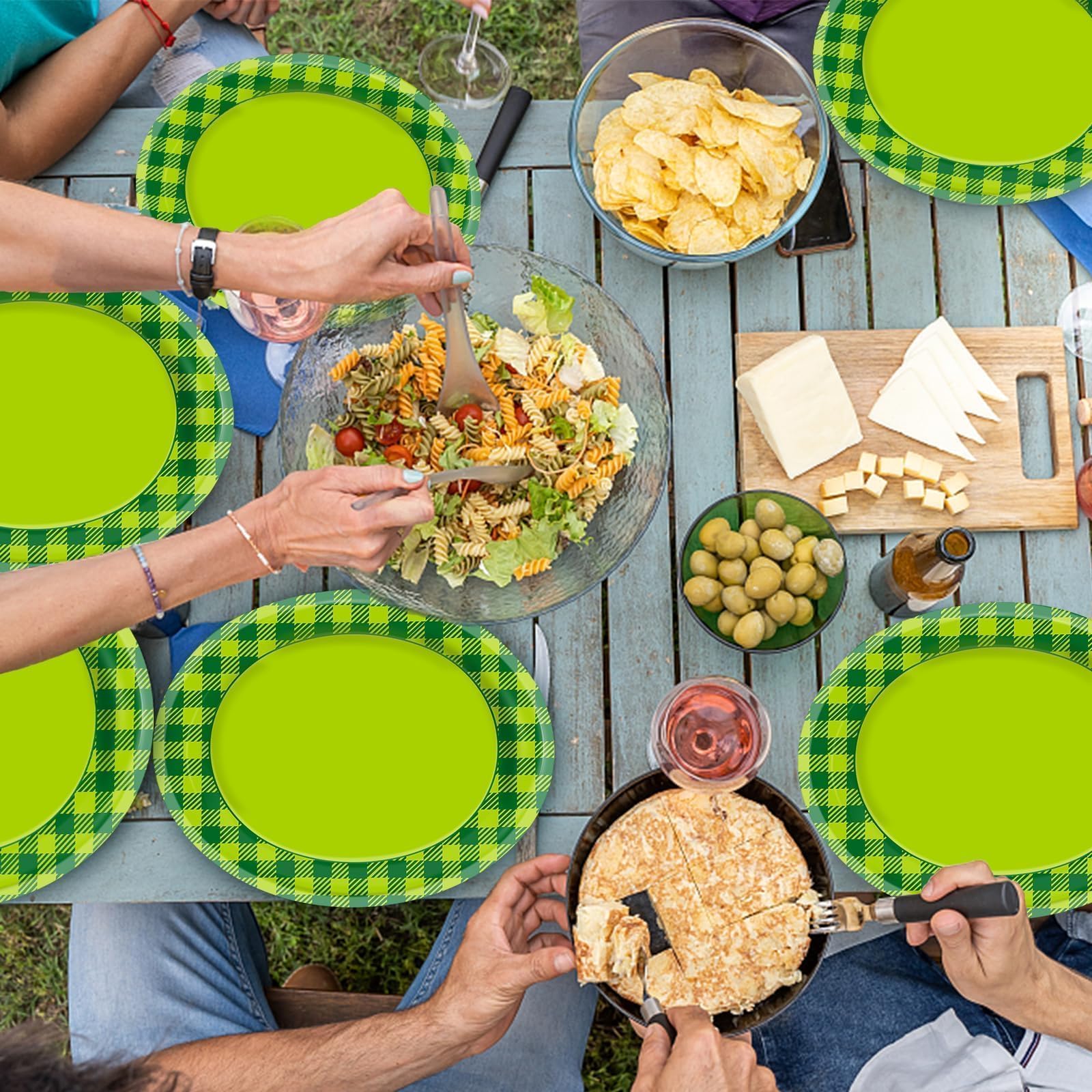 50 Pack Oval Thanksgiving Plates 12 x 10 Inch Thanksgiving Paper Plates Heavy Duty - Large Disposable Dinner Platters,Turkey Pumpkin Autumn Fall Harvest Thanksgiving Party Decor