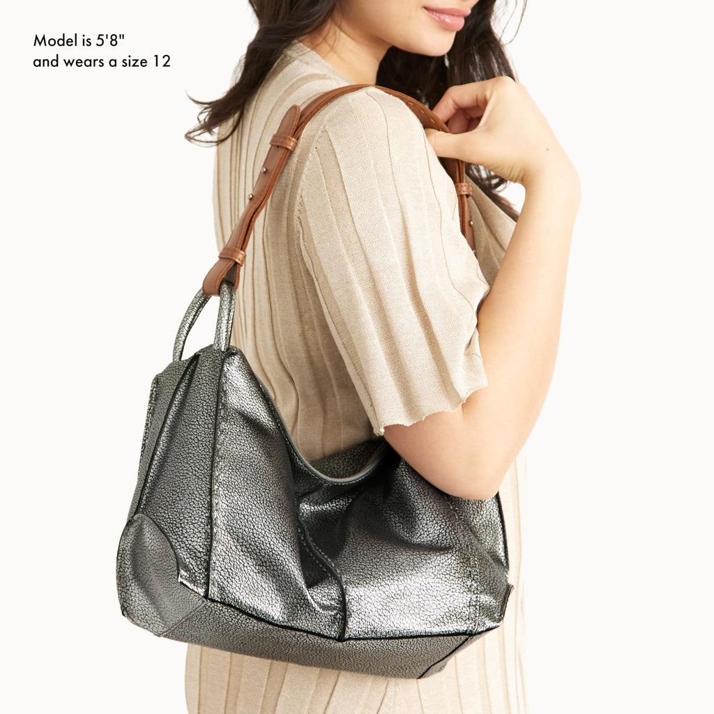 The Sak Los Feliz Hobo Purse - Premium Large Leather Women's Handbag for Everyday & Travel - Durable Purse With Zipper Pocket