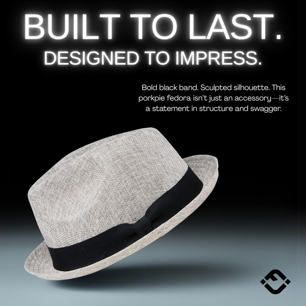 Funky Junque Premium Fedora Hat - Stylish Sun Protection for Men & Women - Perfect for Summer Beach, Travel & Outdoors