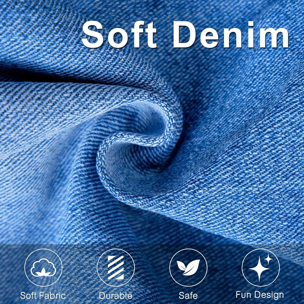 Personalized Kids Patch Denim Jacket with Names, Custom Long Sleeve Jean Jacket, Back to School Brithday Easter Gifts for Toddlers, 1-8 Years Old Girls Clothes, Girls Spring Outfits