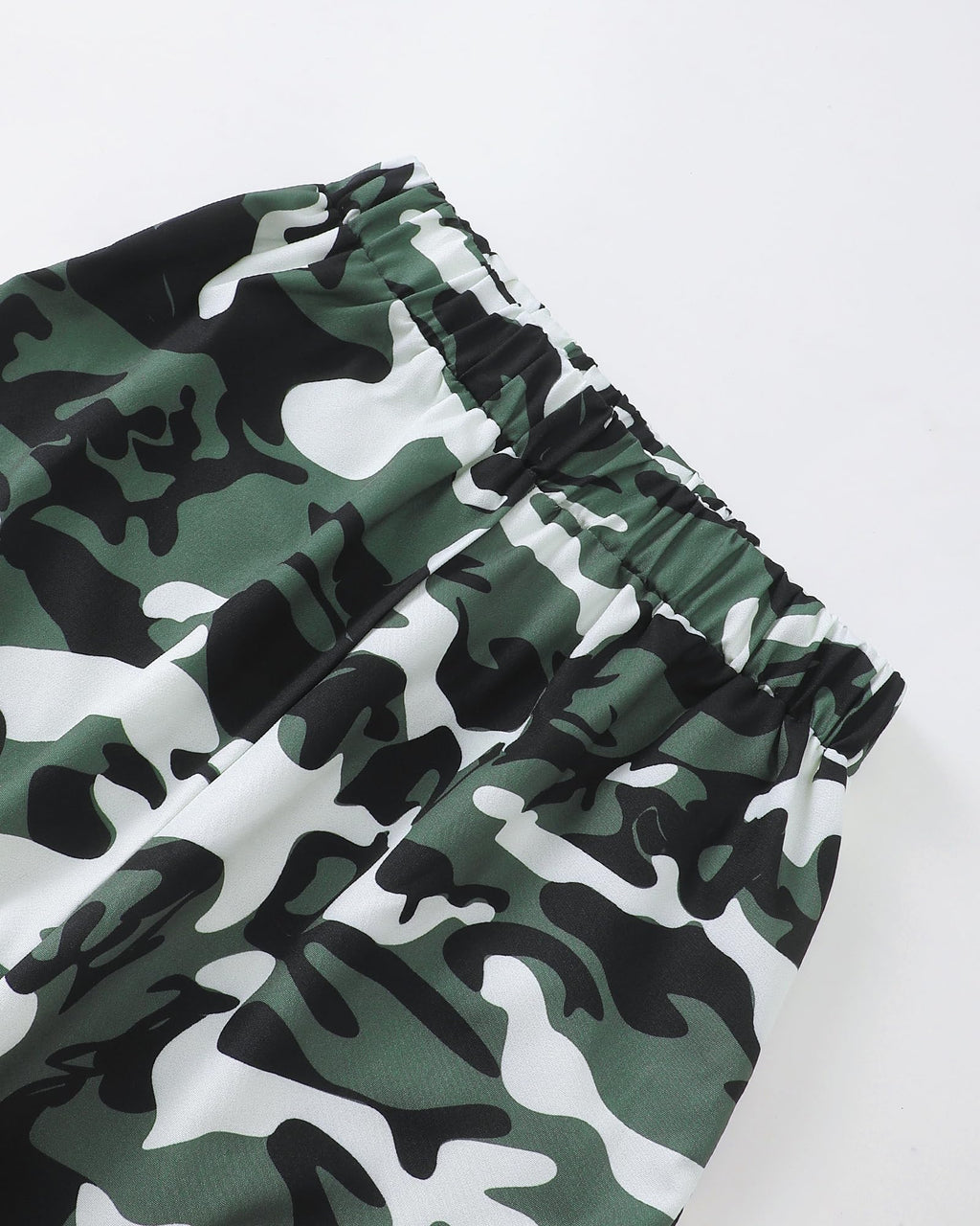 Girls Clothes Tween Girl Clothing Long Sleeve Ruched Drawstring Ribbed Knit Top Camo Cargo Pants Fall Winter Outfits