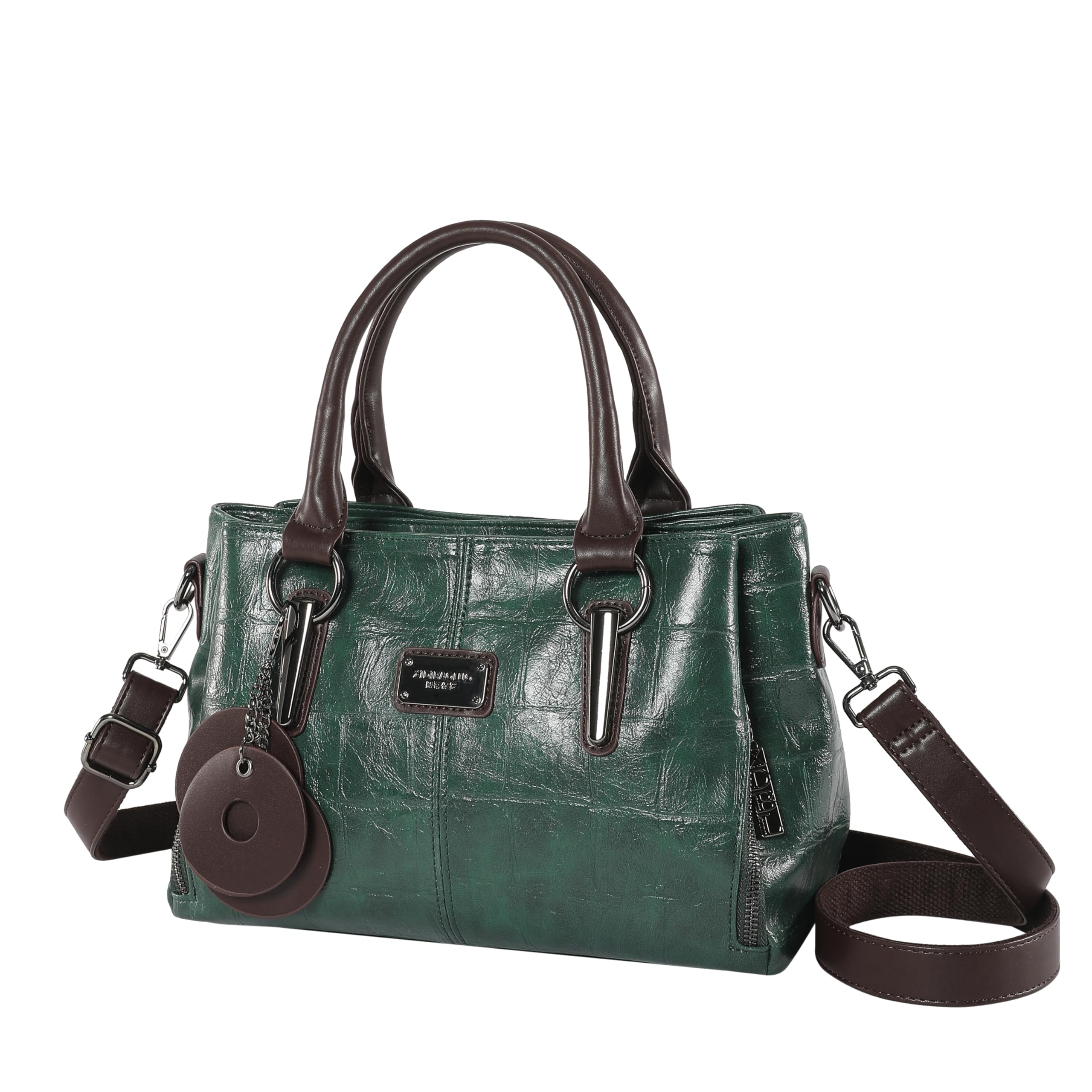 Handbags and Purses for women Vegan Leather Tote Bag for Women Satchel Shoulder Bags Travel Purse with Compartments