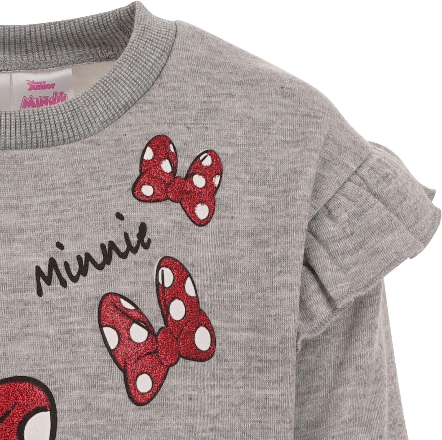Disney Minnie Mouse Fleece Sweatshirt and Leggings Outfit Set Infant to Big Kid Sizes (12 Months - 14-16)