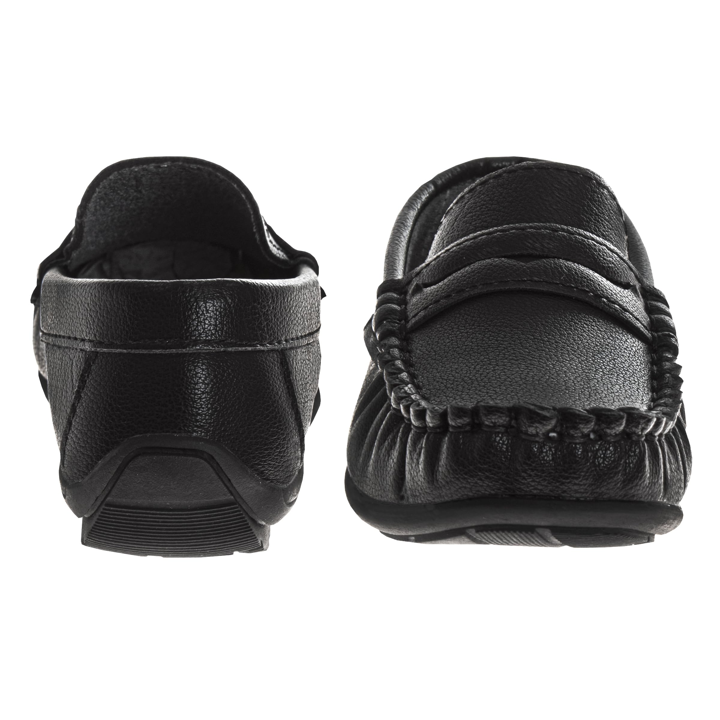 Josmo Boys Moccasin Driving Loafers - Casual Dress Penny Slip On Boat Shoes (Sizes: 5-10 Toddlers / 11-13 Little Kids / 1-5 Big Kids)