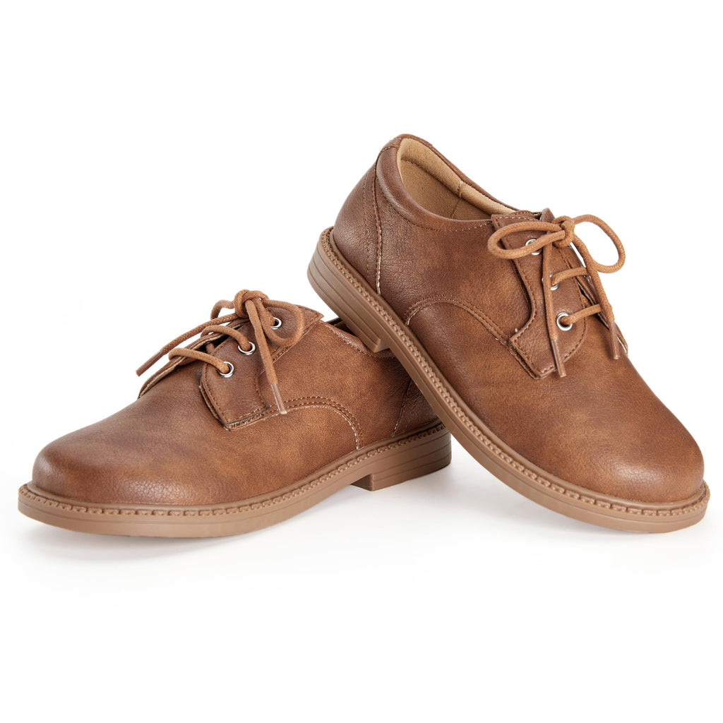 PATPAT Boys Girls Dress Shoes,Oxford Loafers Formal School Shoes for Toddler Little Big Kids