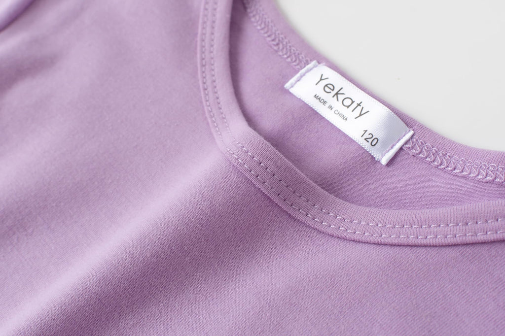 Yekaty Girls Clothing Set 2 Pcs Floral Soft Crewneck Long Sleeve Top+Leggings Loose Outfits With Bowknot