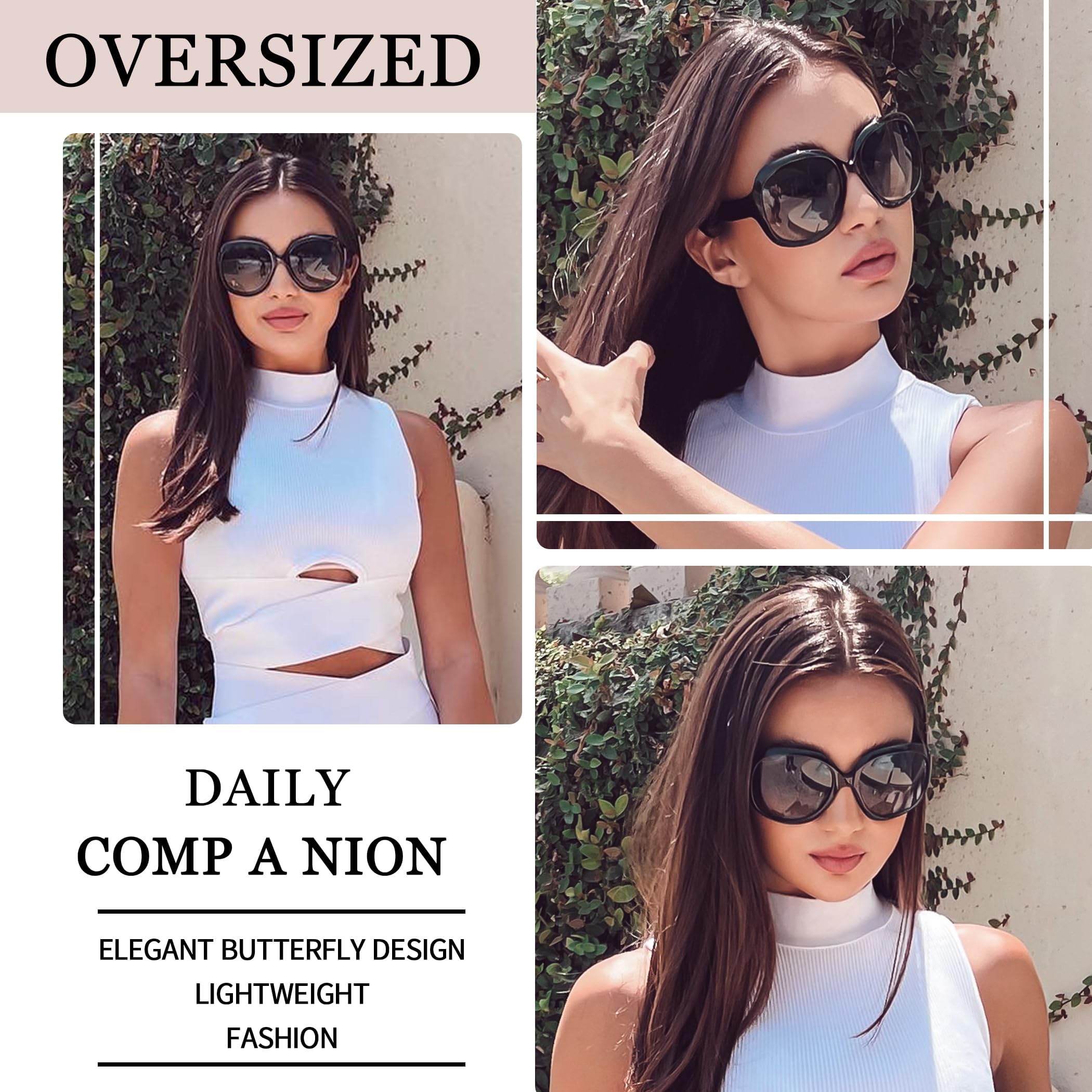 Joopin Oversized Sunglasses Womens Trendy Polarized Large Driving Sun Glasses Ladies UV Protective Big Sunnies Shades