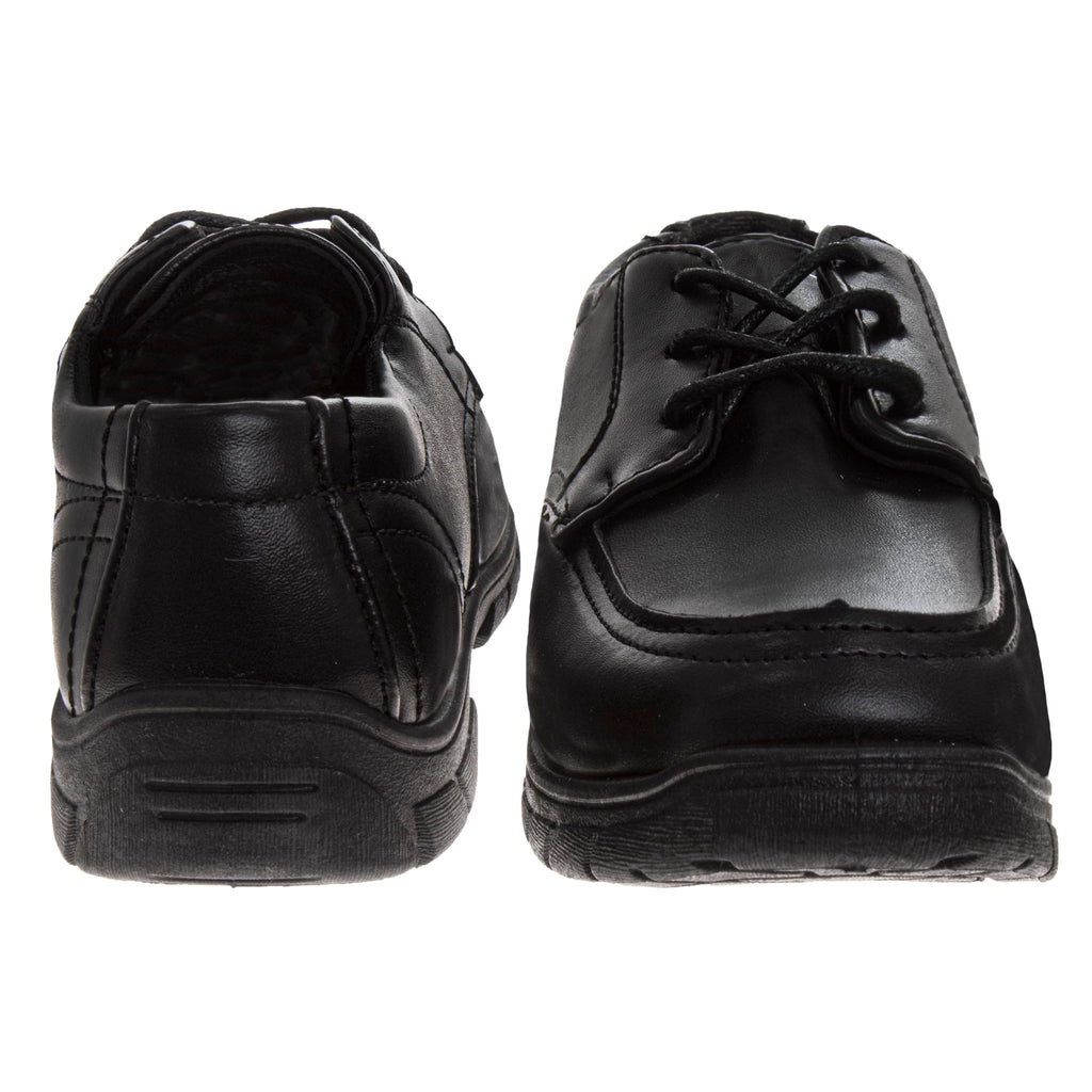 French Toast Boys Shoes - Kids Oxford School Uniform Loafer Church Dress Shoes Slip-On Faux-Leather (Toddler-Big Kid) (Black)