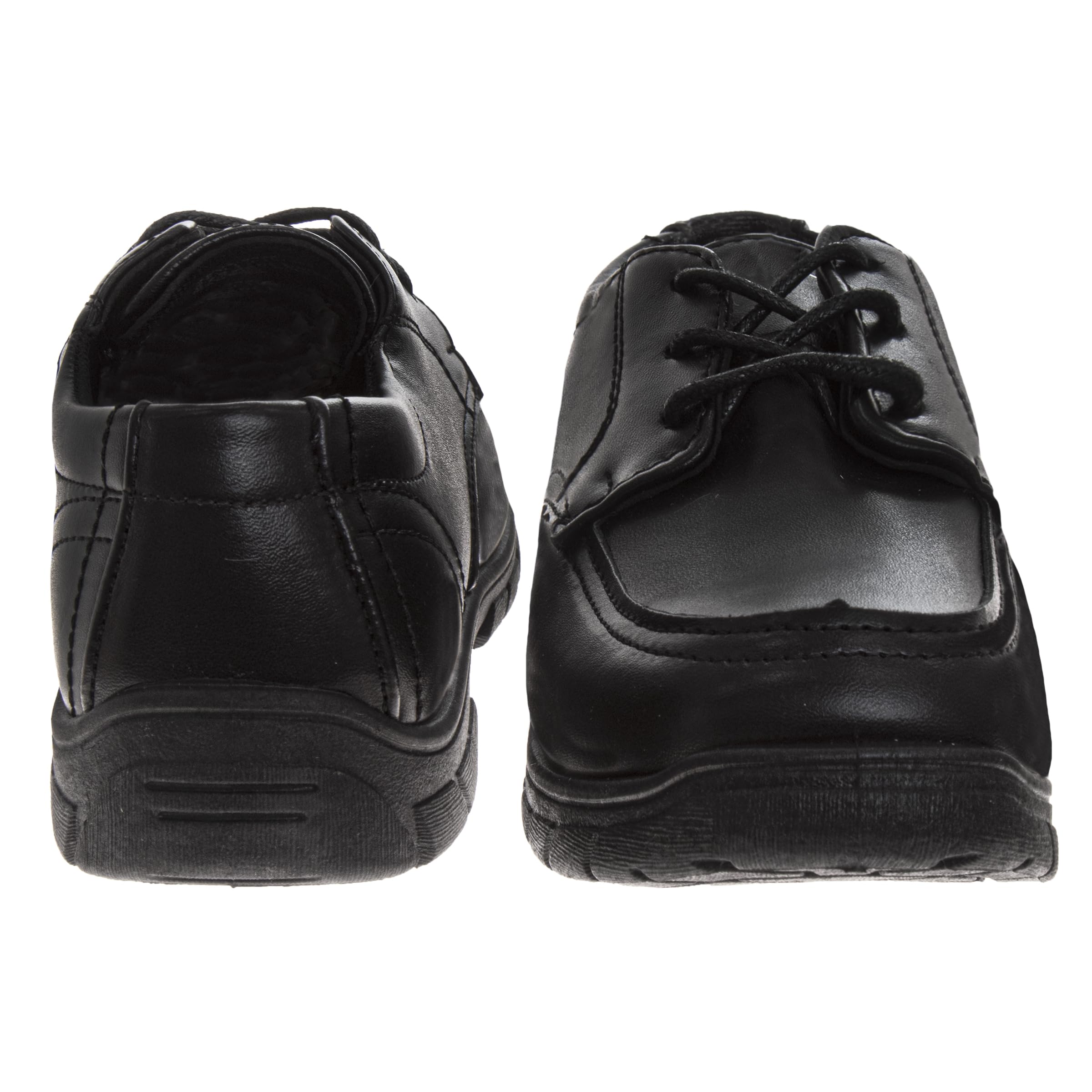 French Toast Boys Shoes - Kids Oxford School Uniform Loafer Church Dress Shoes Slip-On Faux-Leather (Toddler-Big Kid) (Black)