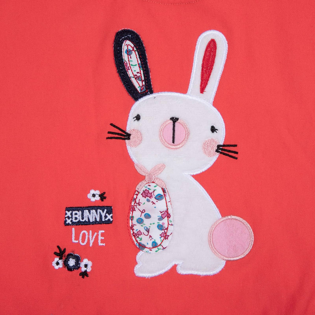 LUKYCILD Toddler Girl Clothes Baby Girl Long Sleeve Top + Jeans Pants with Pockets 2 Piece Outfit Cartoon Clothing Set