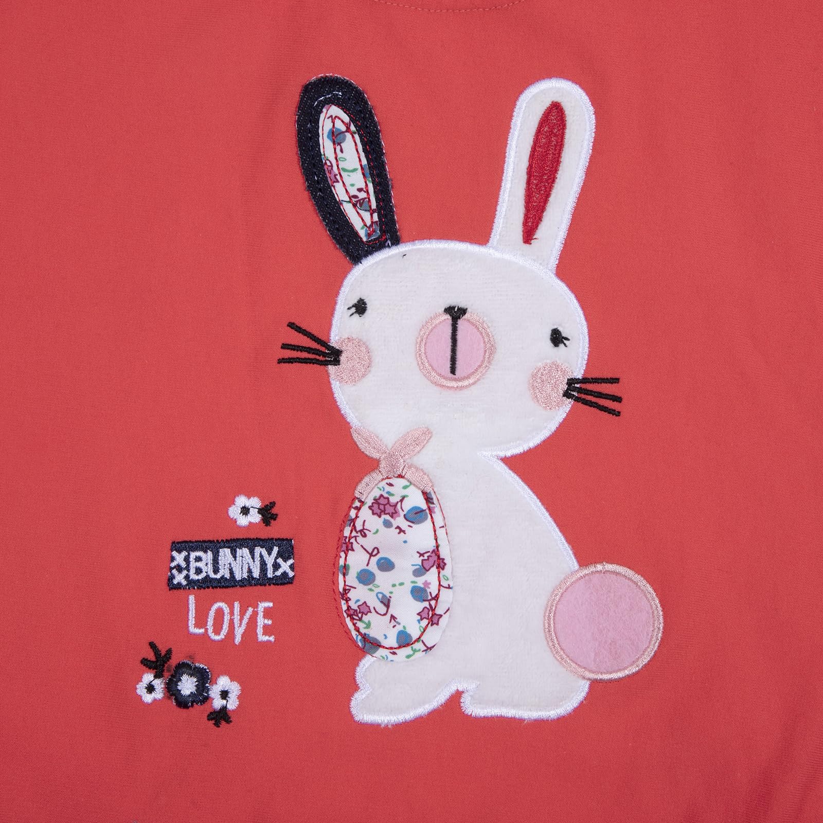 LUKYCILD Toddler Girl Clothes Baby Girl Long Sleeve Top + Jeans Pants with Pockets 2 Piece Outfit Cartoon Clothing Set