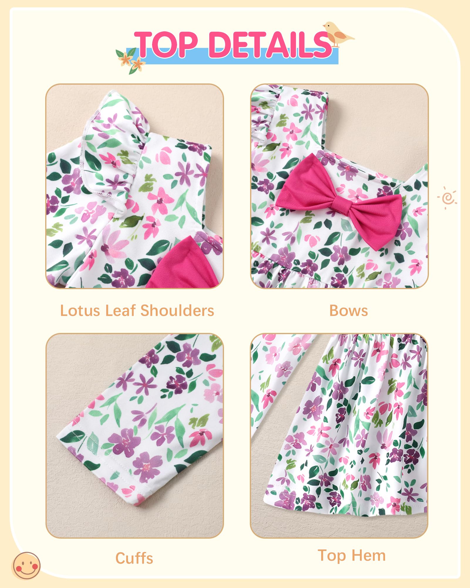 Toddler Girl Clothes 12M-6T Long Sleeves Ruffle Top+Ruffle Pants Toddler Girls Fall Winter Clothes