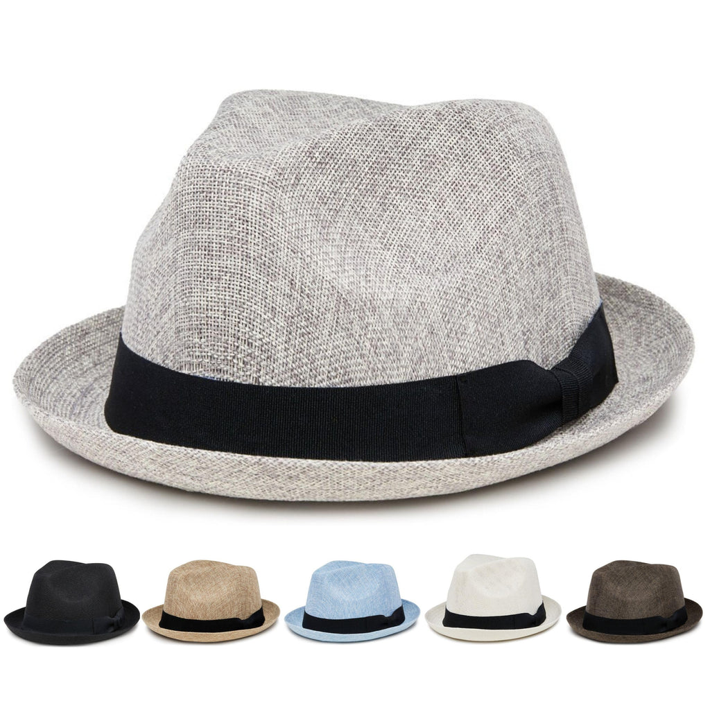 Funky Junque Premium Fedora Hat - Stylish Sun Protection for Men & Women - Perfect for Summer Beach, Travel & Outdoors