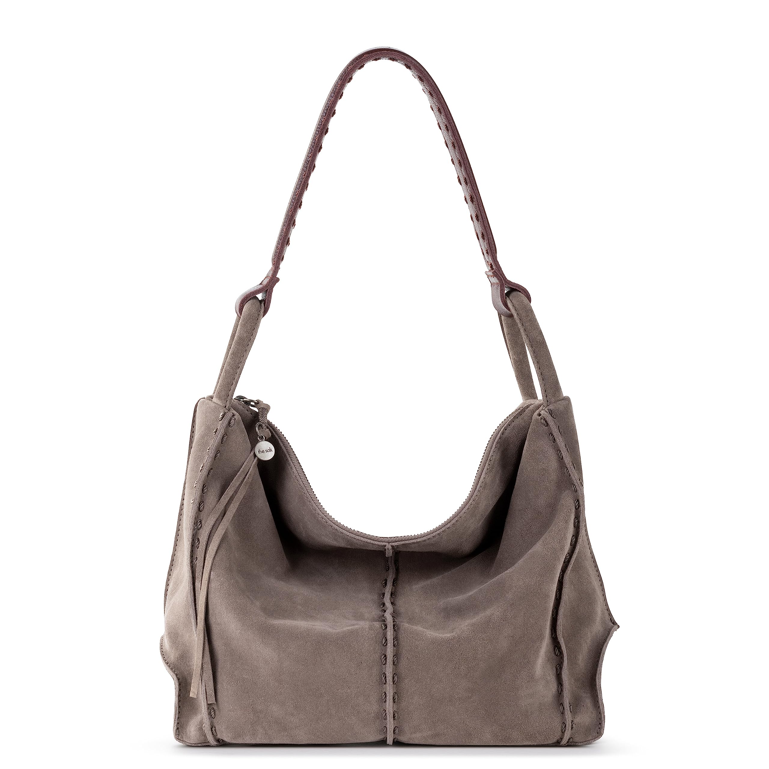 The Sak Los Feliz Hobo Purse - Premium Large Leather Women's Handbag for Everyday & Travel - Durable Purse With Zipper Pocket