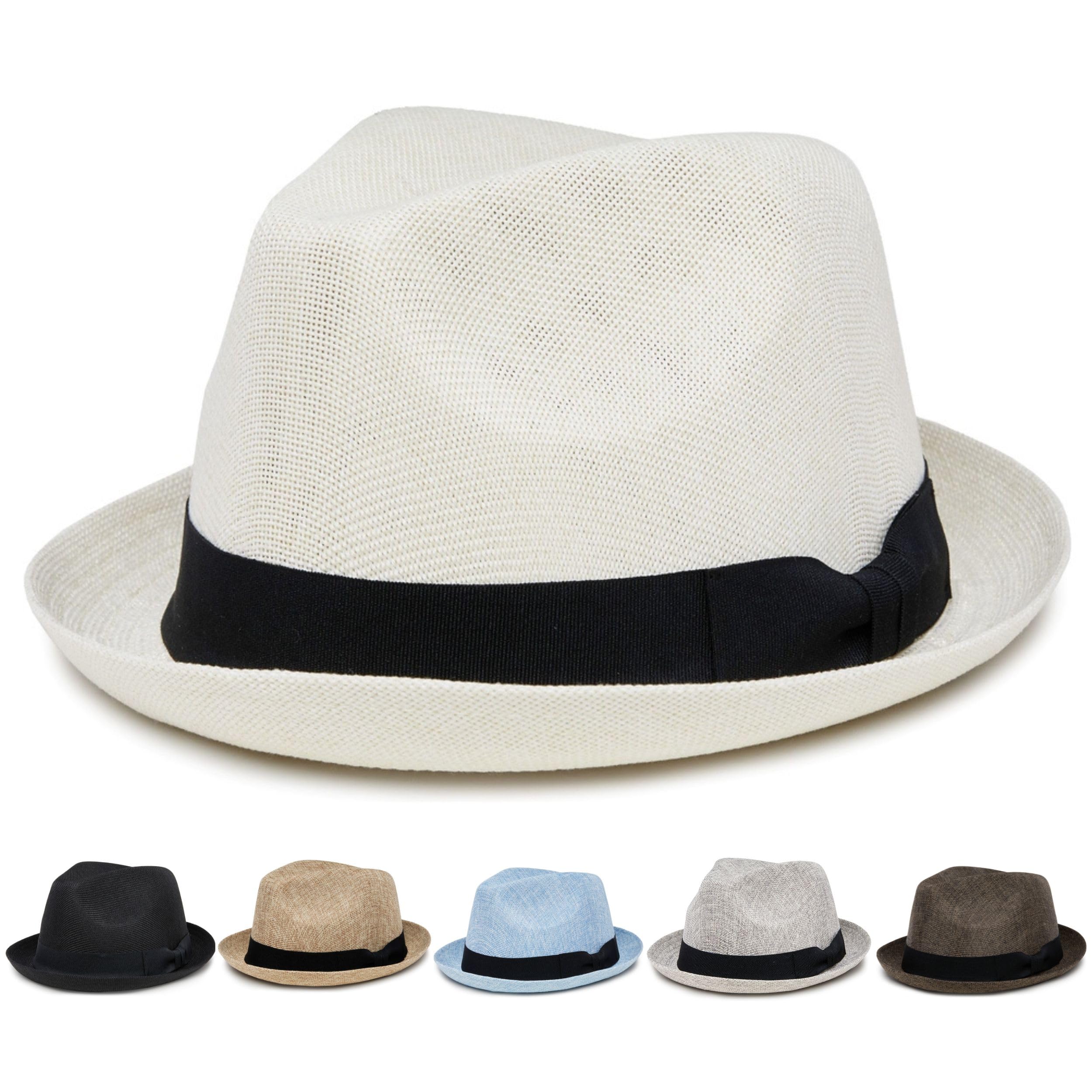 Funky Junque Premium Fedora Hat - Stylish Sun Protection for Men & Women - Perfect for Summer Beach, Travel & Outdoors