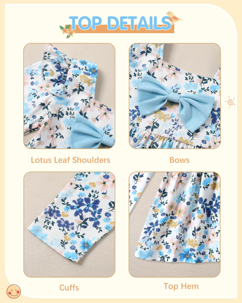 Toddler Girl Clothes 12M-6T Long Sleeves Ruffle Top+Ruffle Pants Toddler Girls Fall Winter Clothes