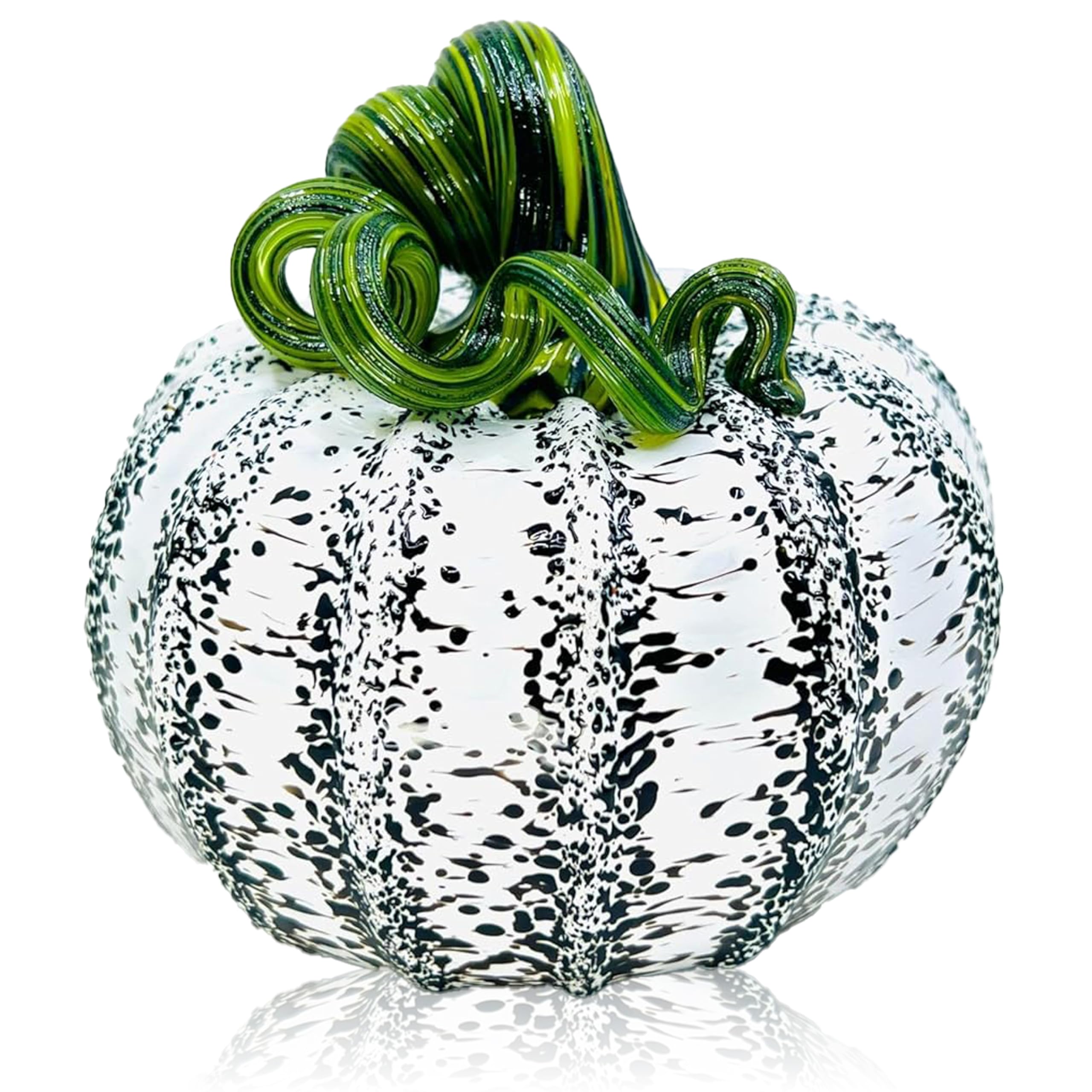 Luke Adams Glass | Handmade Glass Pumpkins | Handmade Table Top Home Decor (Squat, Jewel)