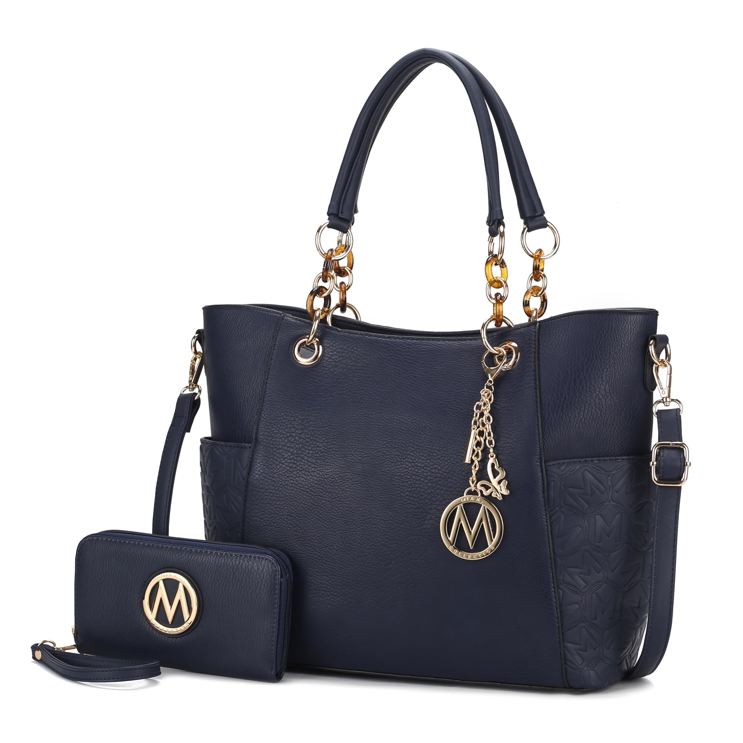 MKF Collection Tote Bag for Women, Handbag Set with Wallet-Top-Handle- Vegan Leather Purse