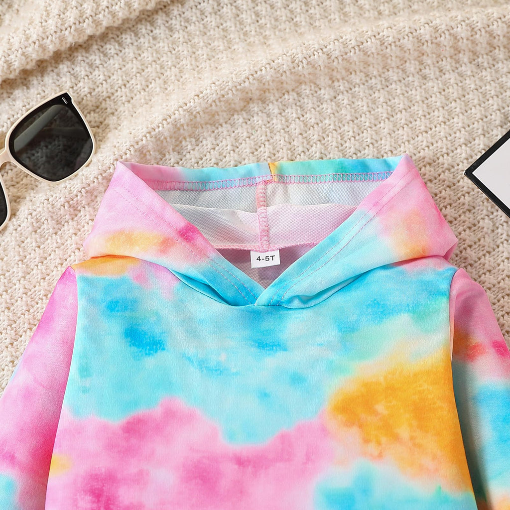 Kid Girls Clothes - Girls Outfits Tie Dye Tops and Leggings Pants 2 Piece Spring Clothes Set