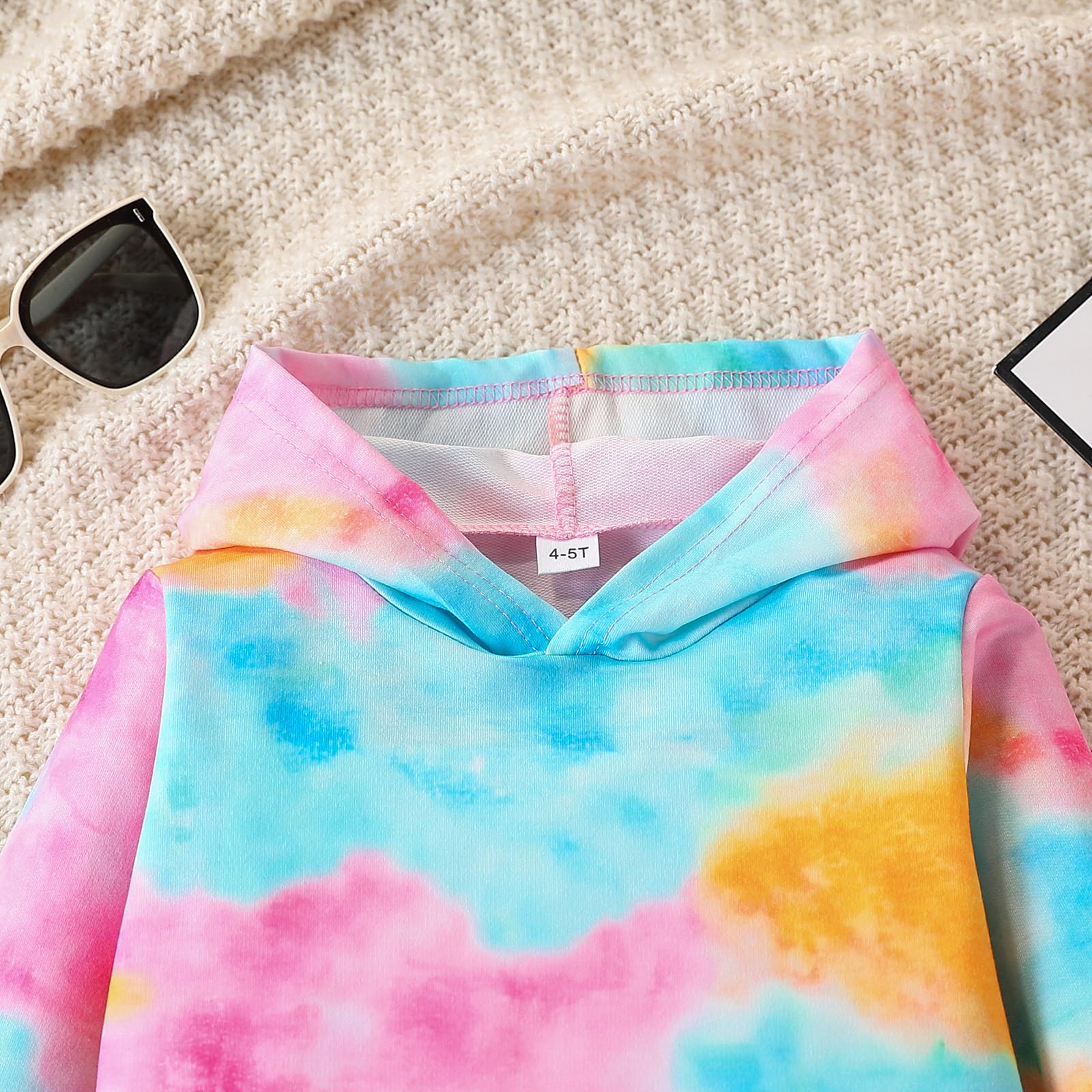 Kid Girls Clothes - Girls Outfits Tie Dye Tops and Leggings Pants 2 Piece Spring Clothes Set