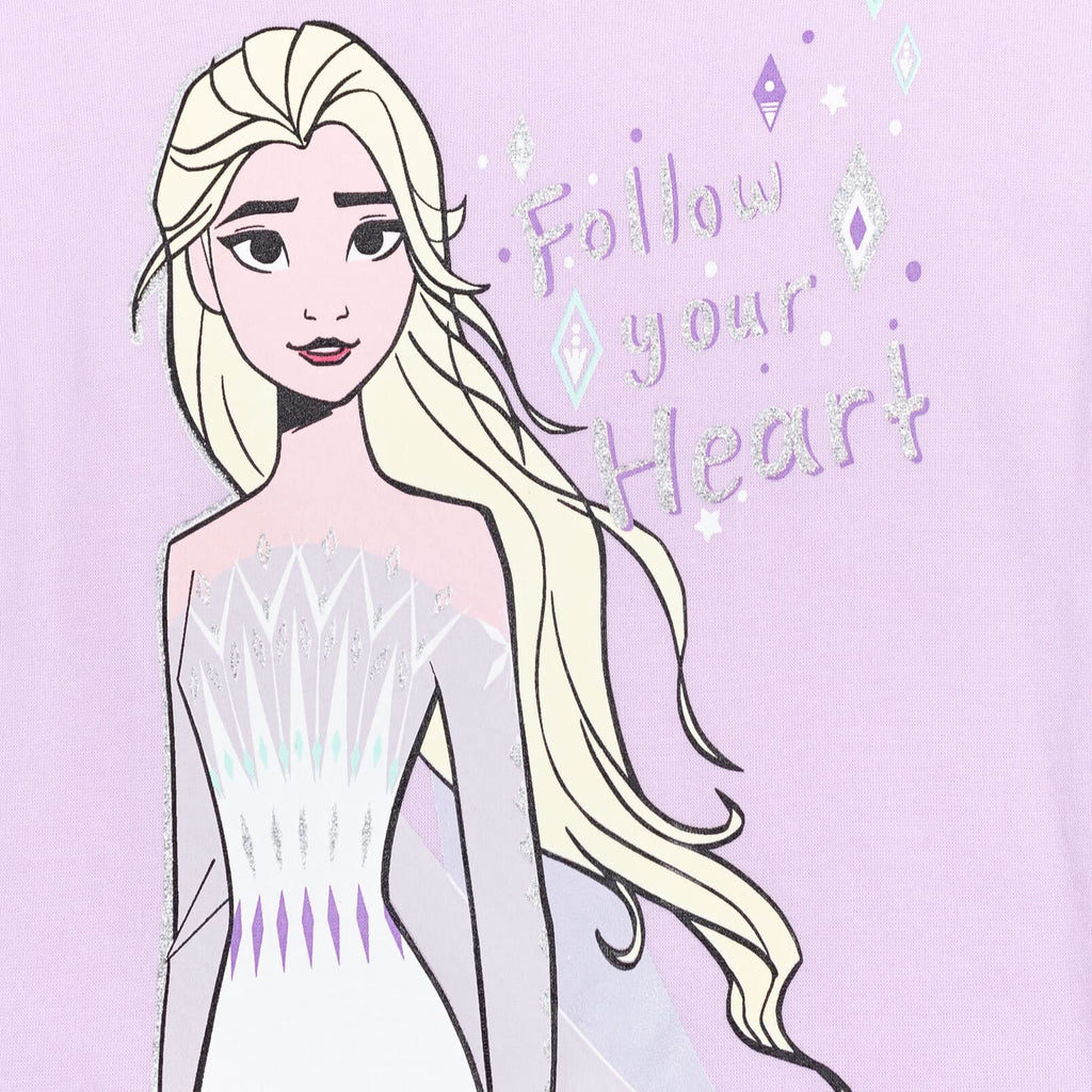 Disney Frozen Princess Anna Elsa Baby Girls Sweatshirt and Leggings Outfit Set Infant to Big Kid