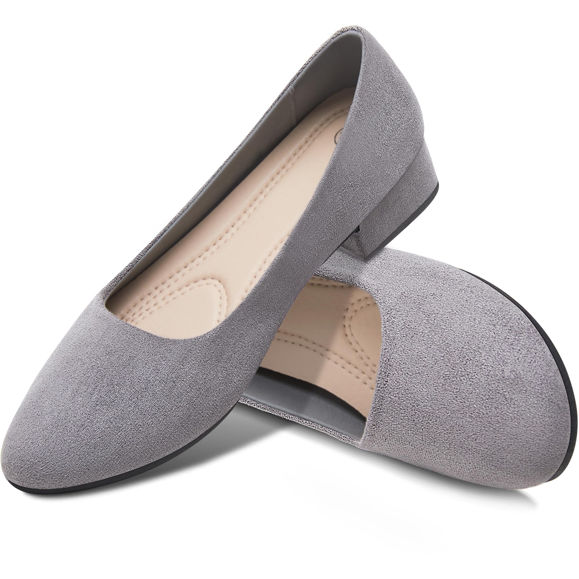 AISFAES Women Pumps Low Chunky Rounded Toe Heels Healed Dress Pumps Elegant Wedges Working Shoes