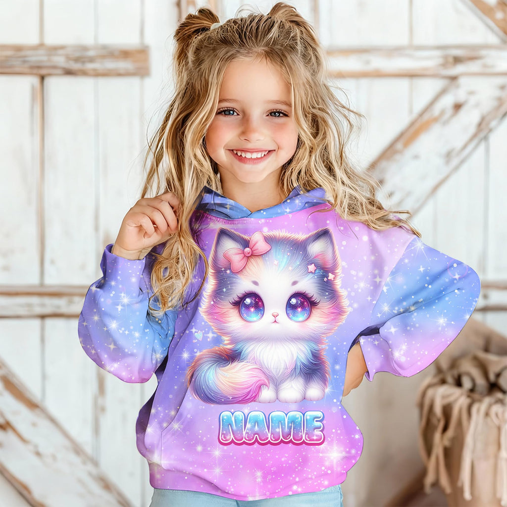 Girls Hoodies - Personalized Pullover with Pocket for Kids Teens - Graphic Hooded Sweatshirts Gifts for Youth