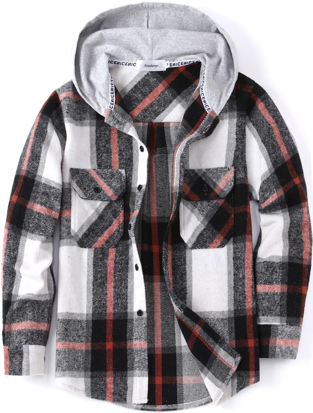 Boys Girls Casual Flannel Plaid Hoodies Spring Fashion Button Down Shirts Long Sleeve Cute Lightweight Jacket Coats