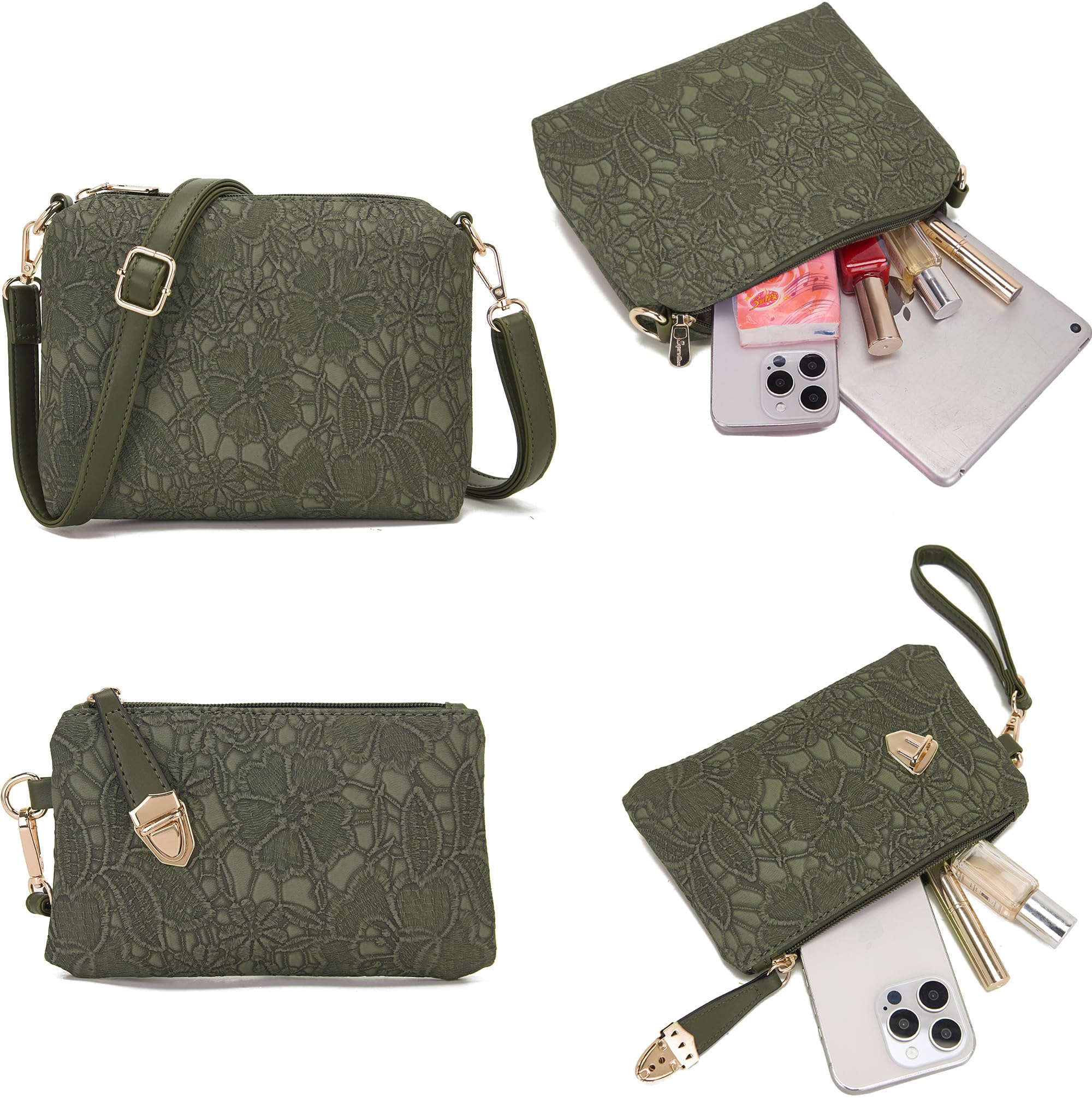 Women's Fashion Handbags Tote Bags Shoulder Bag Top Handle Satchel Purse Set 4pcs