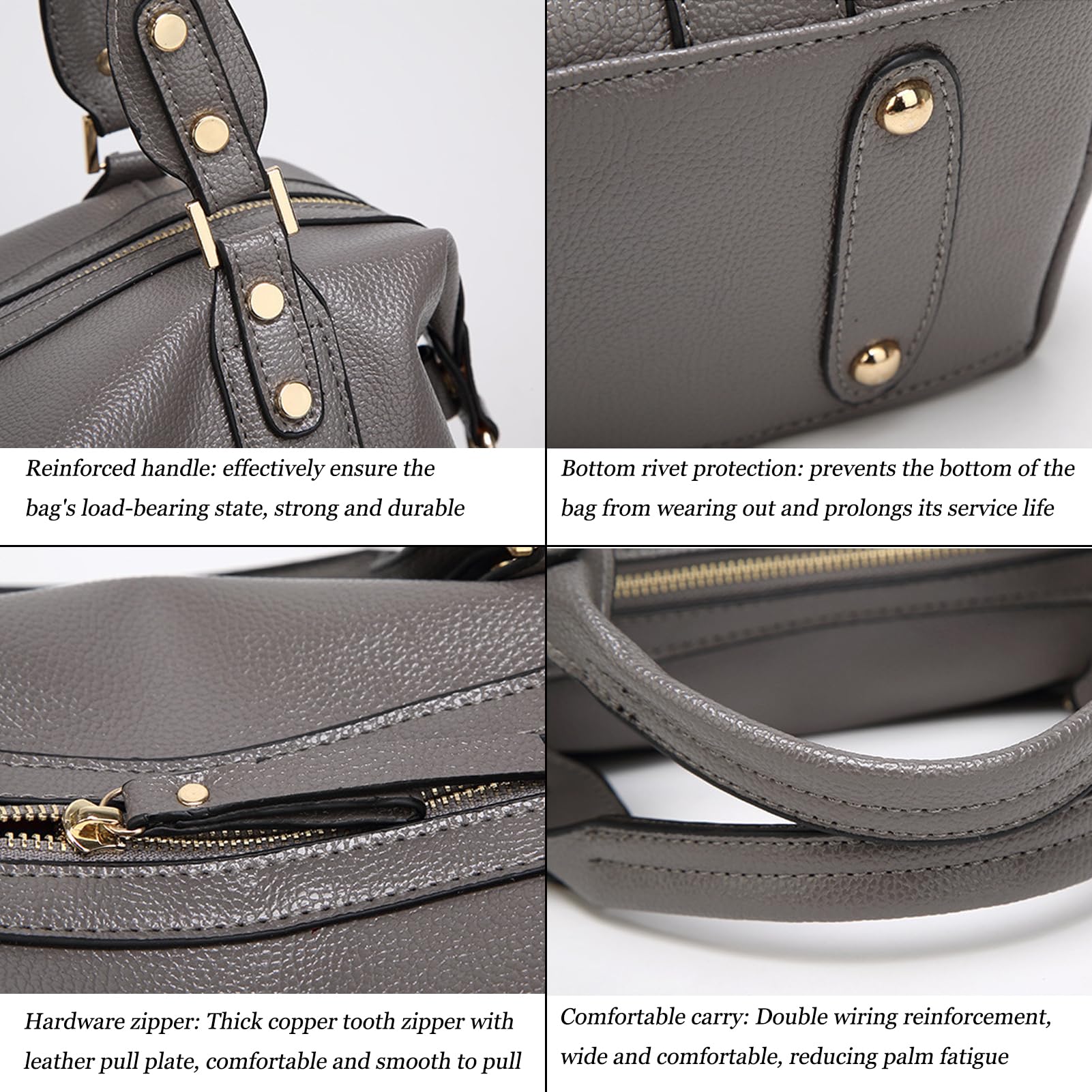 Handbags and Purses for women Vegan Leather Tote Bag for Women Satchel Shoulder Bags Travel Purse with Compartments