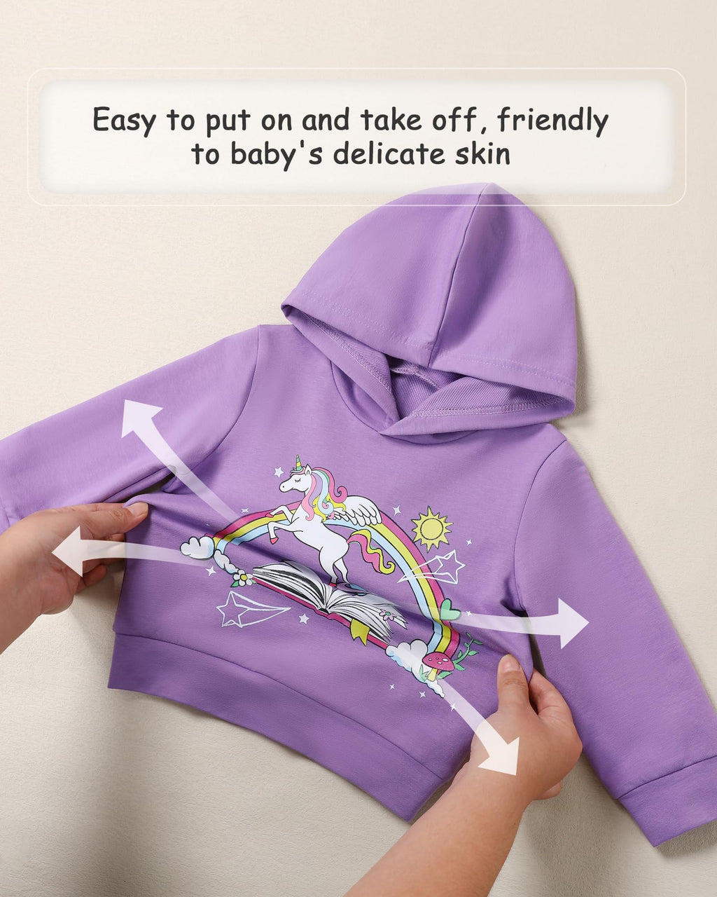 Coco&RARA Toddler Girls Clothes Baby Hoodie Sweatshirt Flower Sweatpants Outfits 2pcs Fall Winter Tracksuit Set 18M-6T