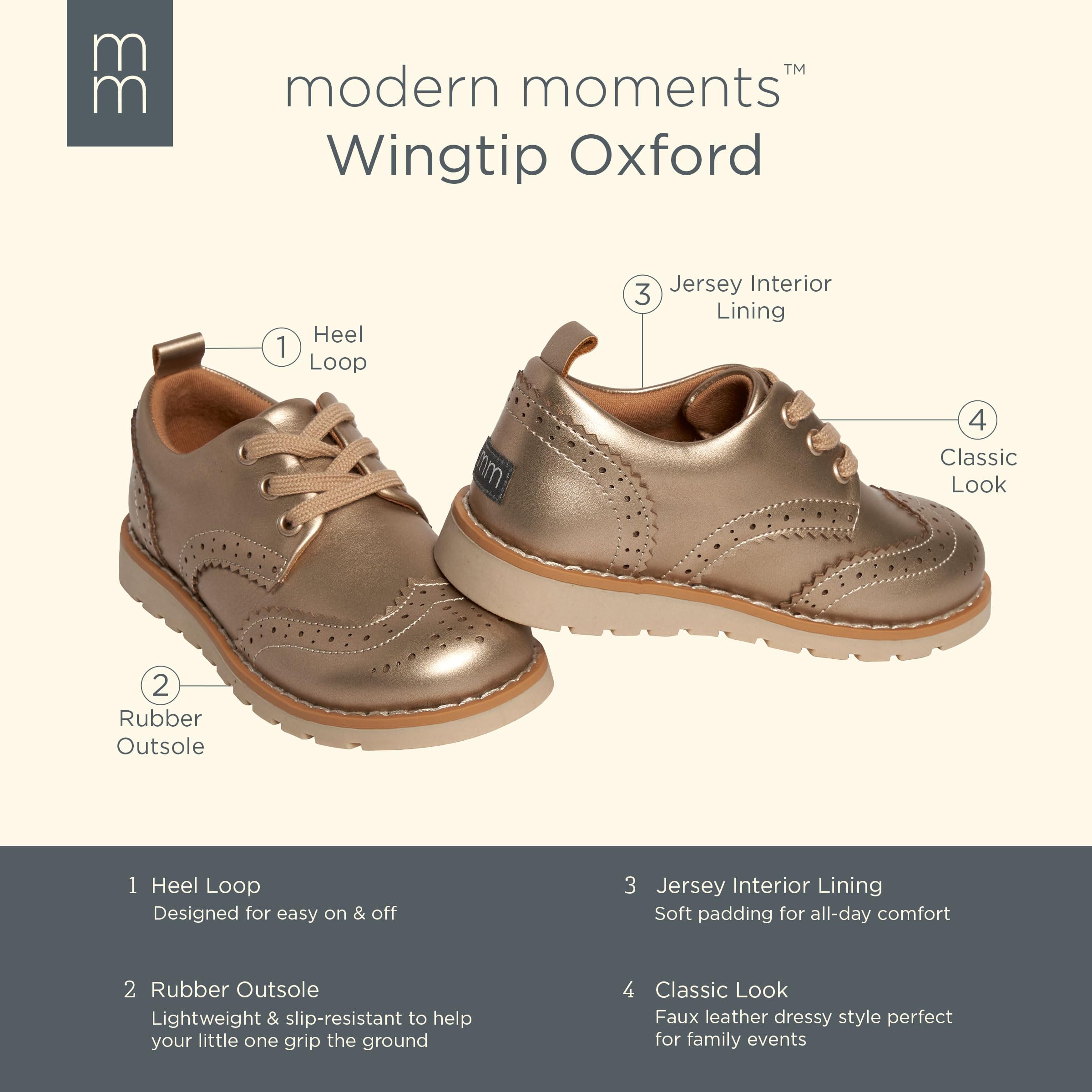 Modern Moments by Gerber Unisex Child Oxfords