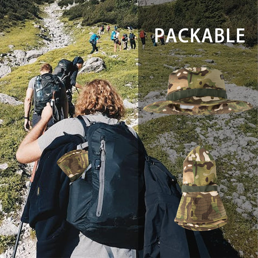 Sun Hats for Men Women Bucket Hat UPF 50+ UV Protection Boonie Hat for Safari Fishing Hiking Garden Beach