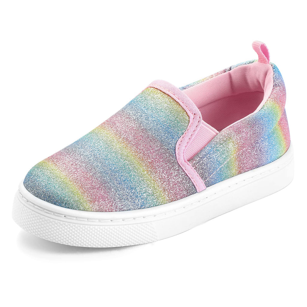 K KomForme Toddler Sneakers for Girls Boys Slip On Canvas Walking Shoes