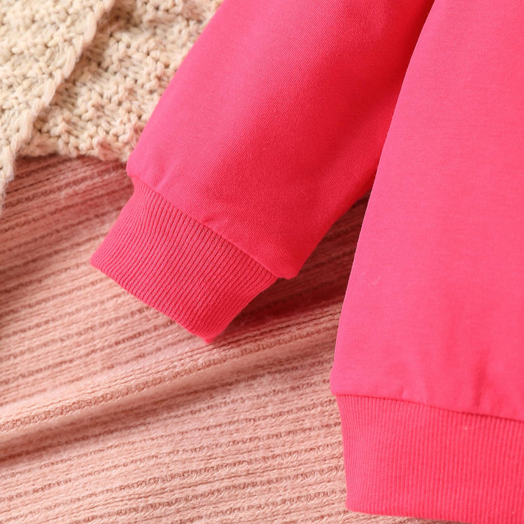 3-9 T Kids Toddler Girl Clothes Letter Print Sweatshirt Flared Pants 2Pc Outfits Set