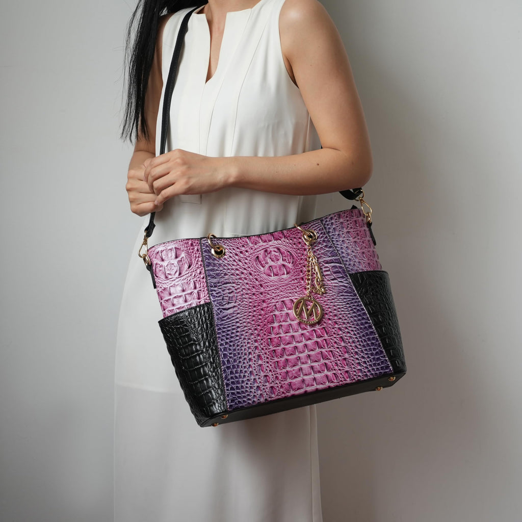 MKF Collection Tote Bag for Women, Handbag Set with Wallet-Top-Handle- Vegan Leather Purse