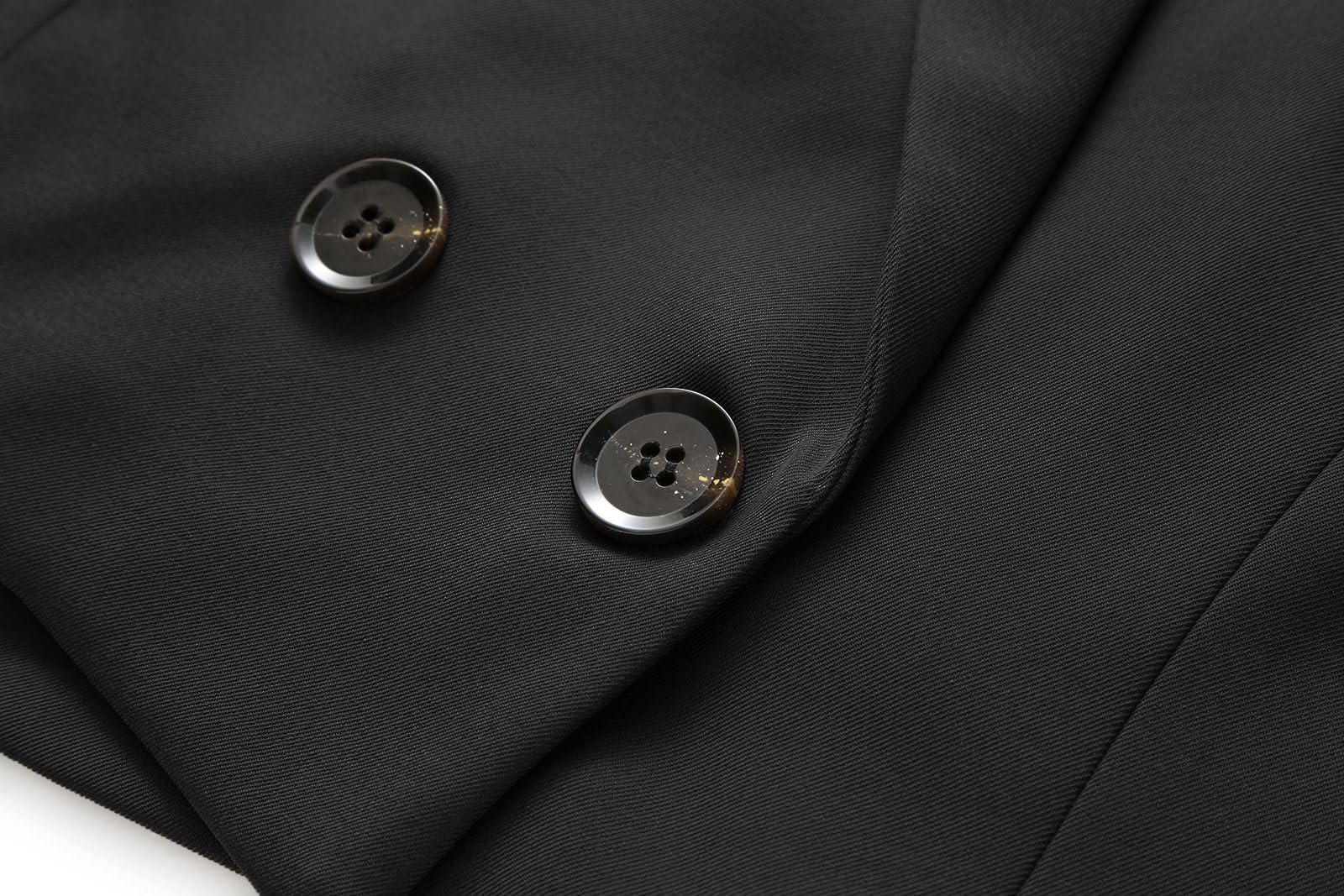 Lamgool Women's Suit 2 Piece Casual Outfits Cropped Blazer High Waisted Wide Leg Pants for Work