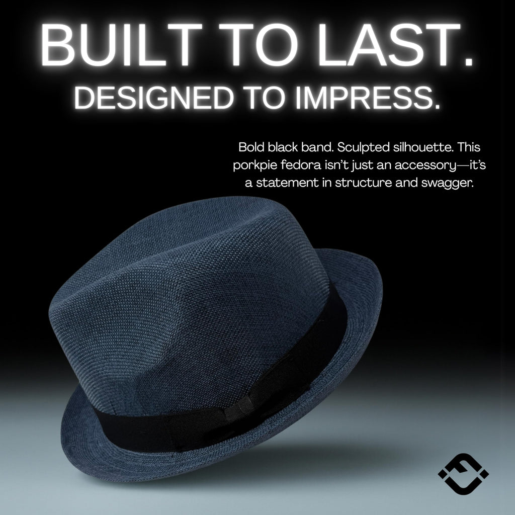 Funky Junque Premium Fedora Hat - Stylish Sun Protection for Men & Women - Perfect for Summer Beach, Travel & Outdoors