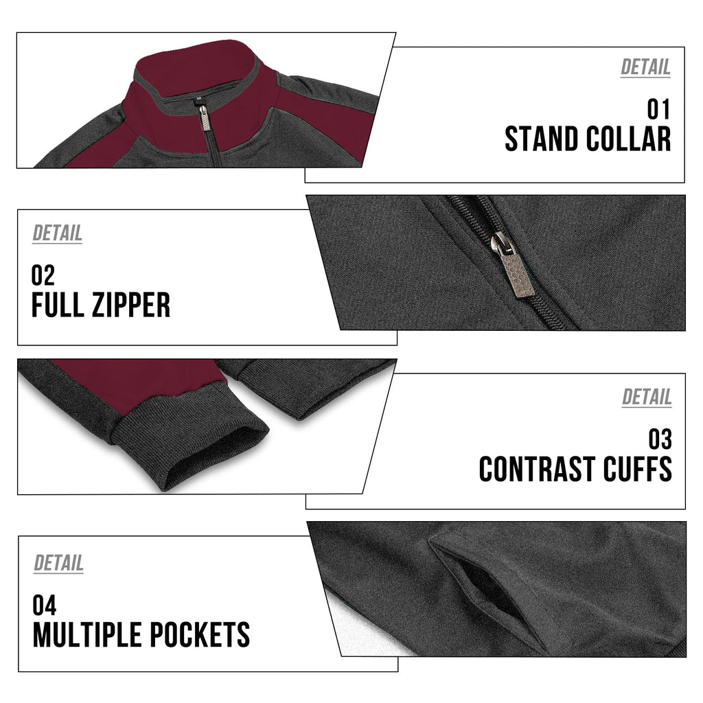 MANTORS Mens Track Suits 2 Piece Set Full Zip Tracksuit Sweat Suits