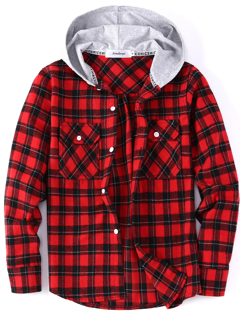 Boys Girls Casual Flannel Plaid Hoodies Spring Fashion Button Down Shirts Long Sleeve Cute Lightweight Jacket Coats