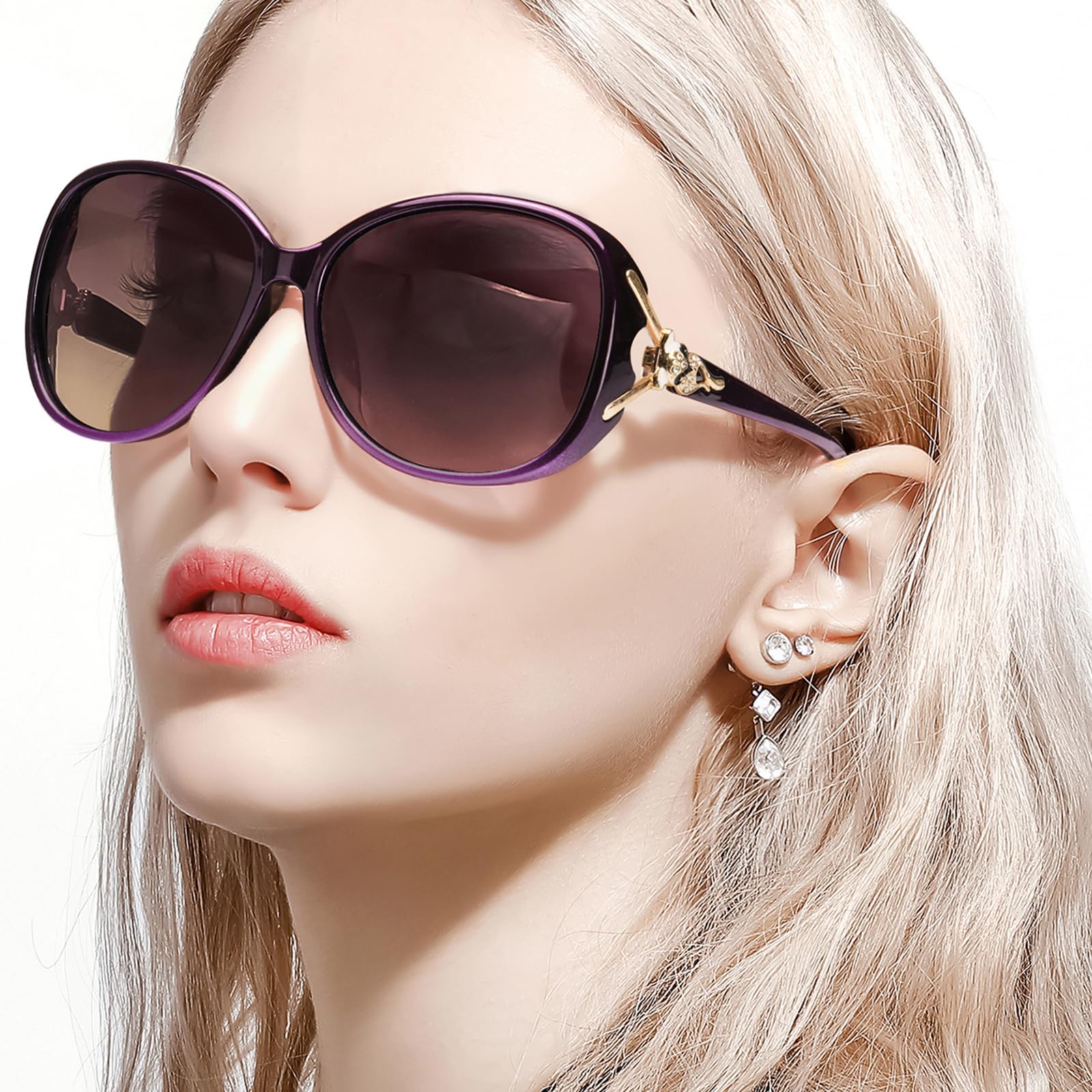 FIMILU Sunglasses for Women Trendy Polarized Sunglasses Oversized Big Sun Glasses Ladies Shades UV Protection