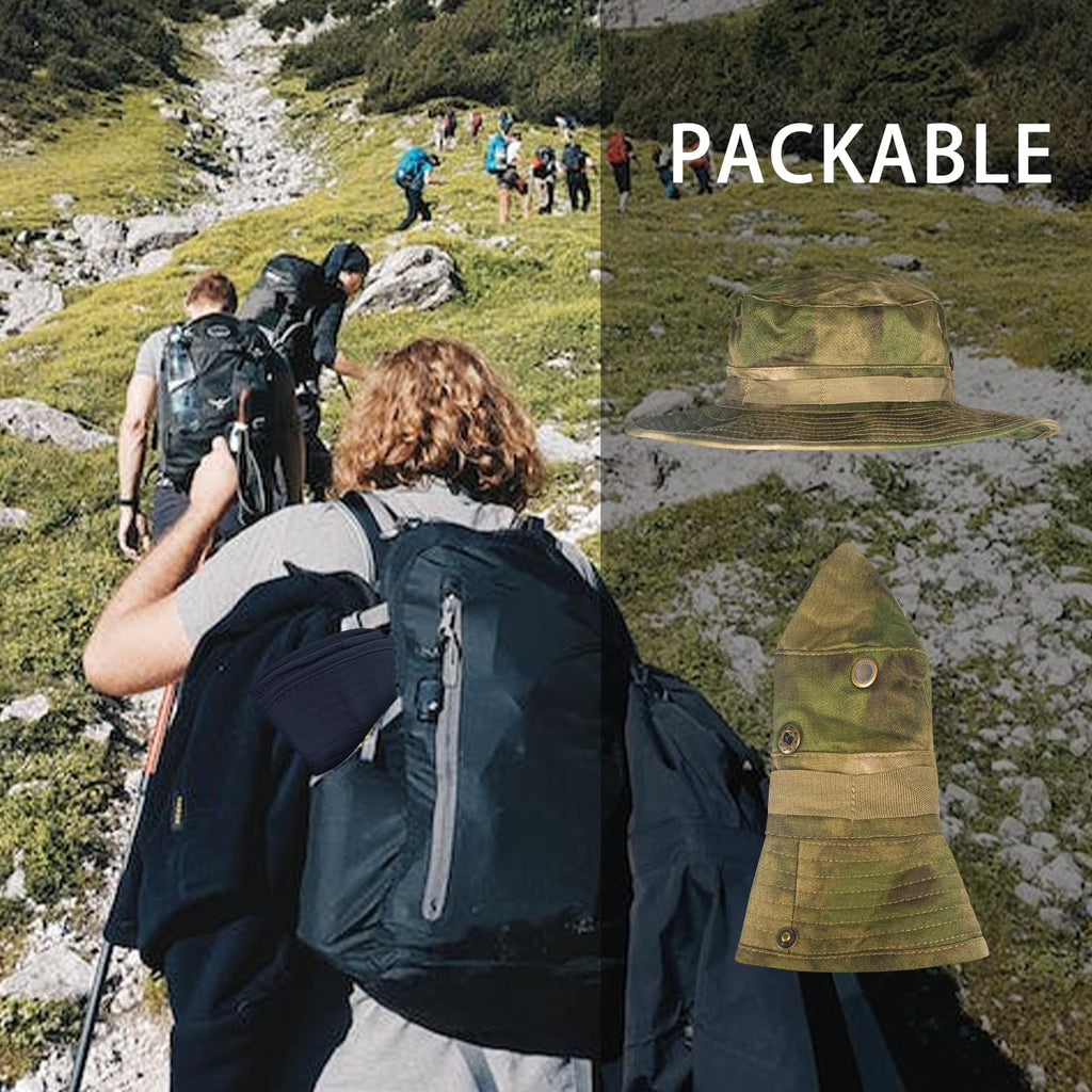 Sun Hats for Men Women Bucket Hat UPF 50+ UV Protection Boonie Hat for Safari Fishing Hiking Garden Beach