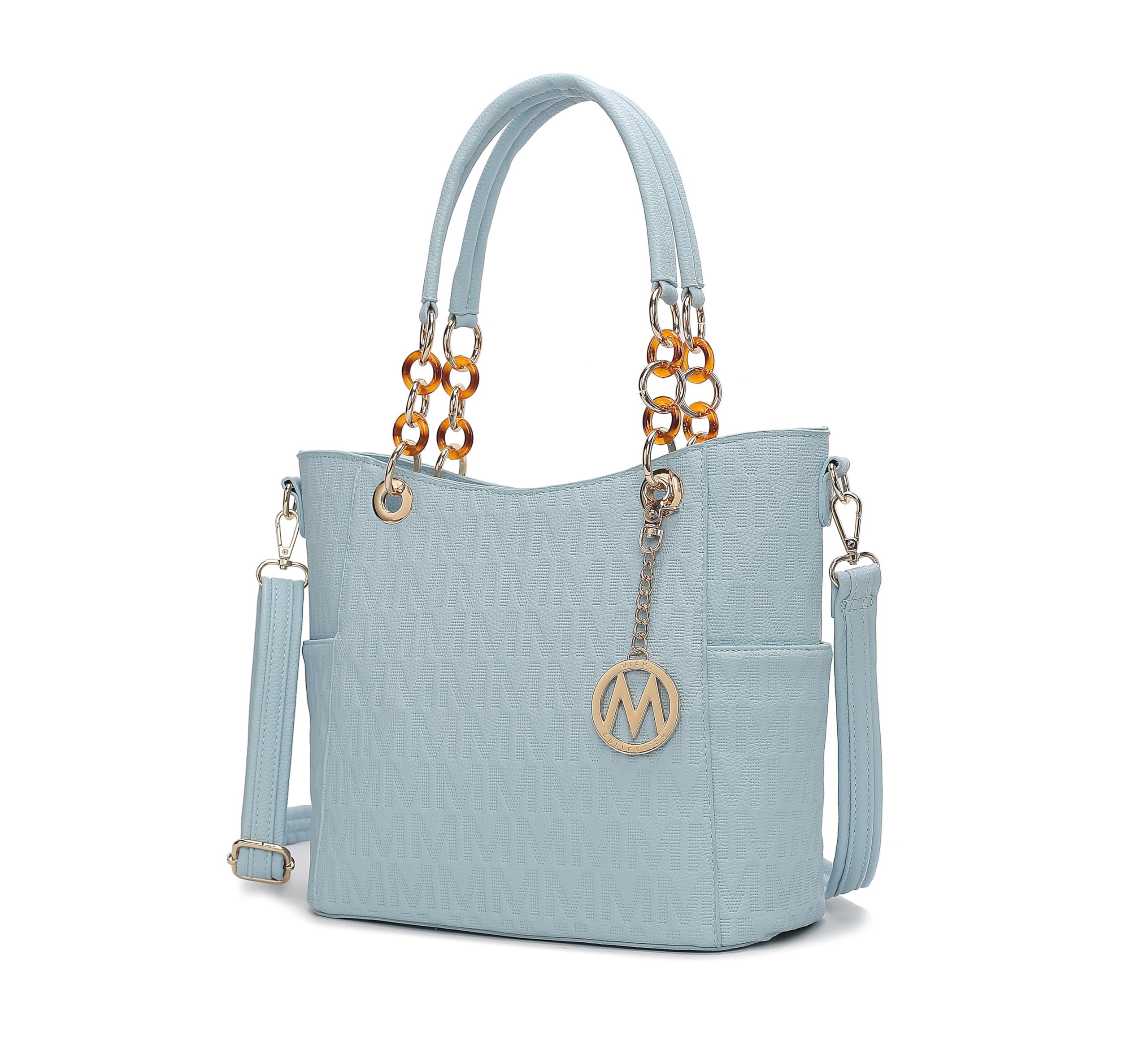 MKF Collection Shoulder Bag for Women, Vegan Leather Handbag Purse Top-Handle Crossbody Bag Tote Bag by Mia K