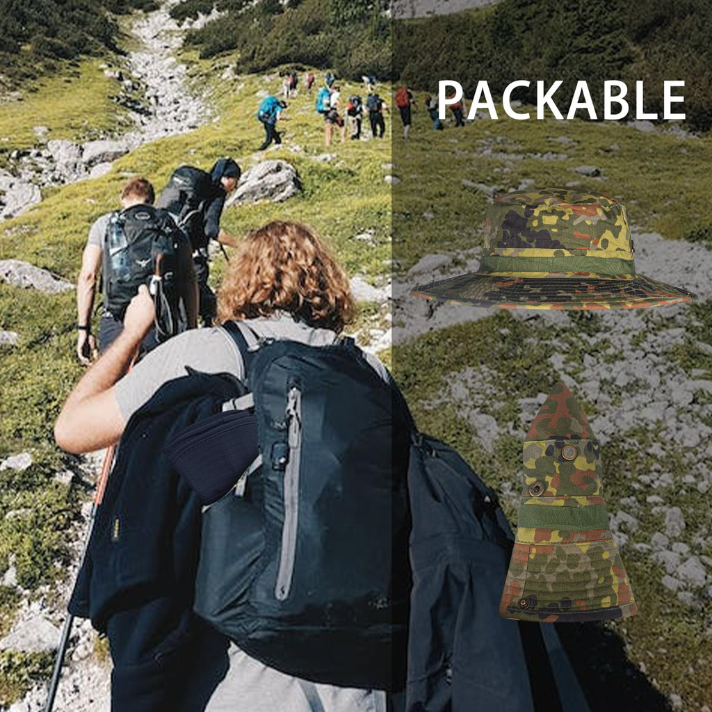 Sun Hats for Men Women Bucket Hat UPF 50+ UV Protection Boonie Hat for Safari Fishing Hiking Garden Beach