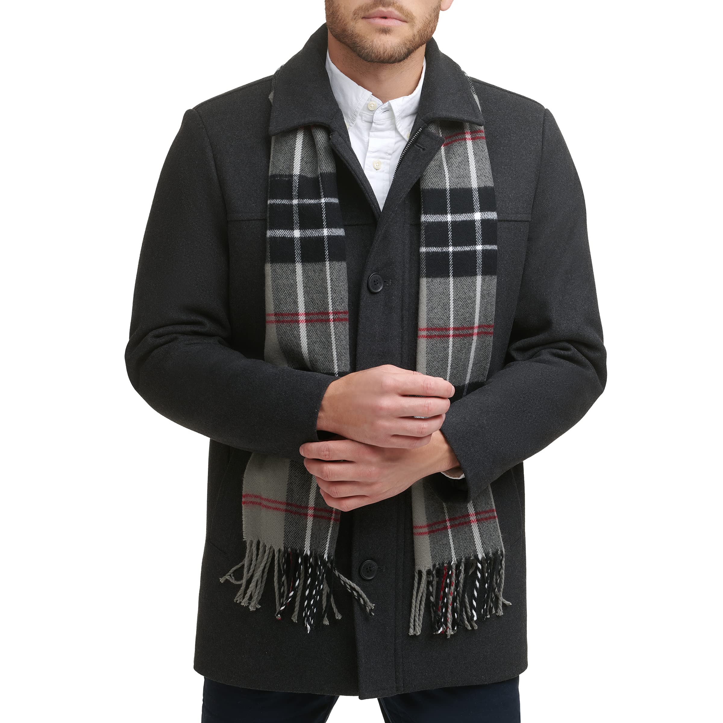 Dockers mens Weston Wool Blend Coat With Scarf (Regular and Big & Tall)