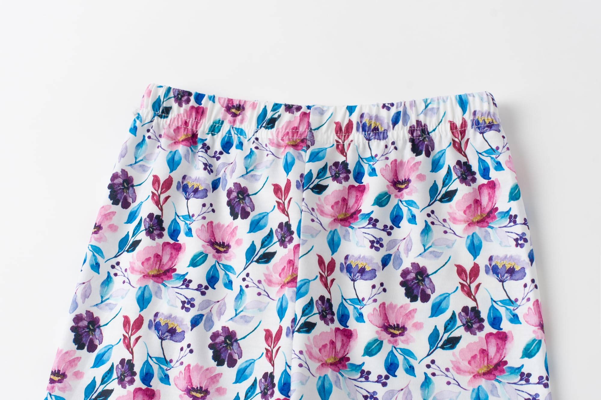 Yekaty Girls Clothing Set 2 Pcs Floral Soft Crewneck Long Sleeve Top+Leggings Loose Outfits With Bowknot