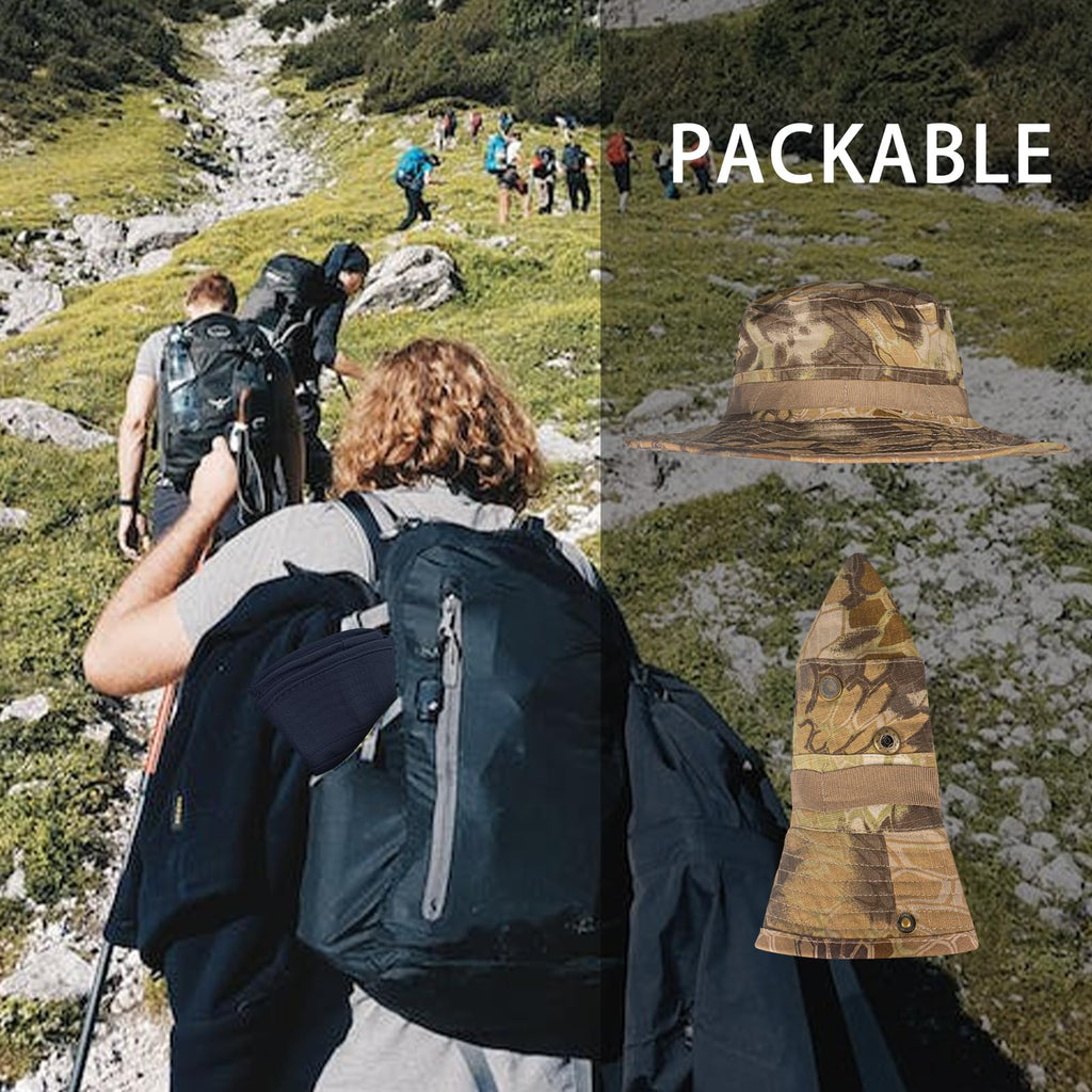 Sun Hats for Men Women Bucket Hat UPF 50+ UV Protection Boonie Hat for Safari Fishing Hiking Garden Beach