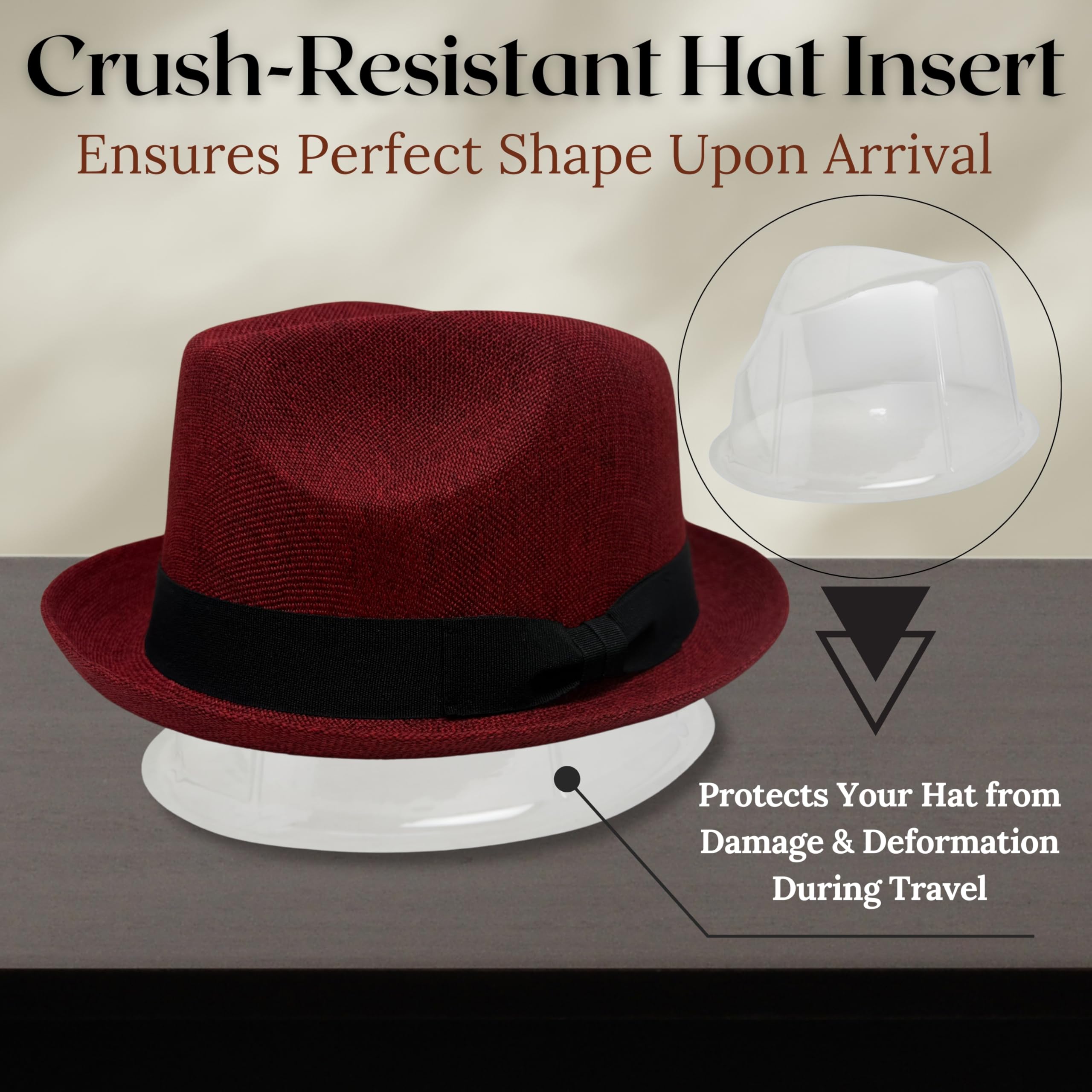 Funky Junque Premium Fedora Hat - Stylish Sun Protection for Men & Women - Perfect for Summer Beach, Travel & Outdoors