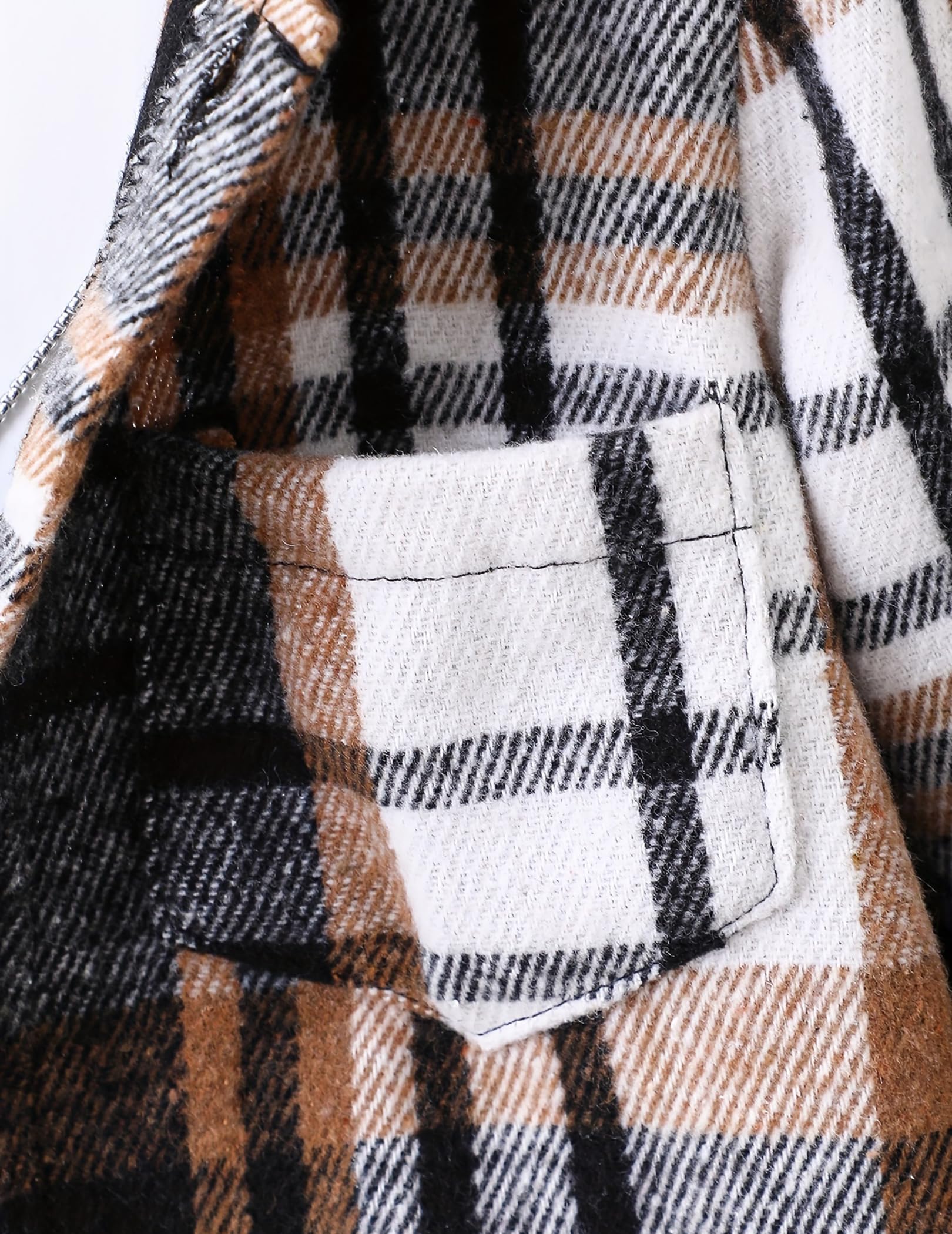 2Pcs Kids Boys Flannel Plaid Shirt Tops Pants Set Hoodie Sweatsuit for Fall Winter Spring Outfits 4-12 Years